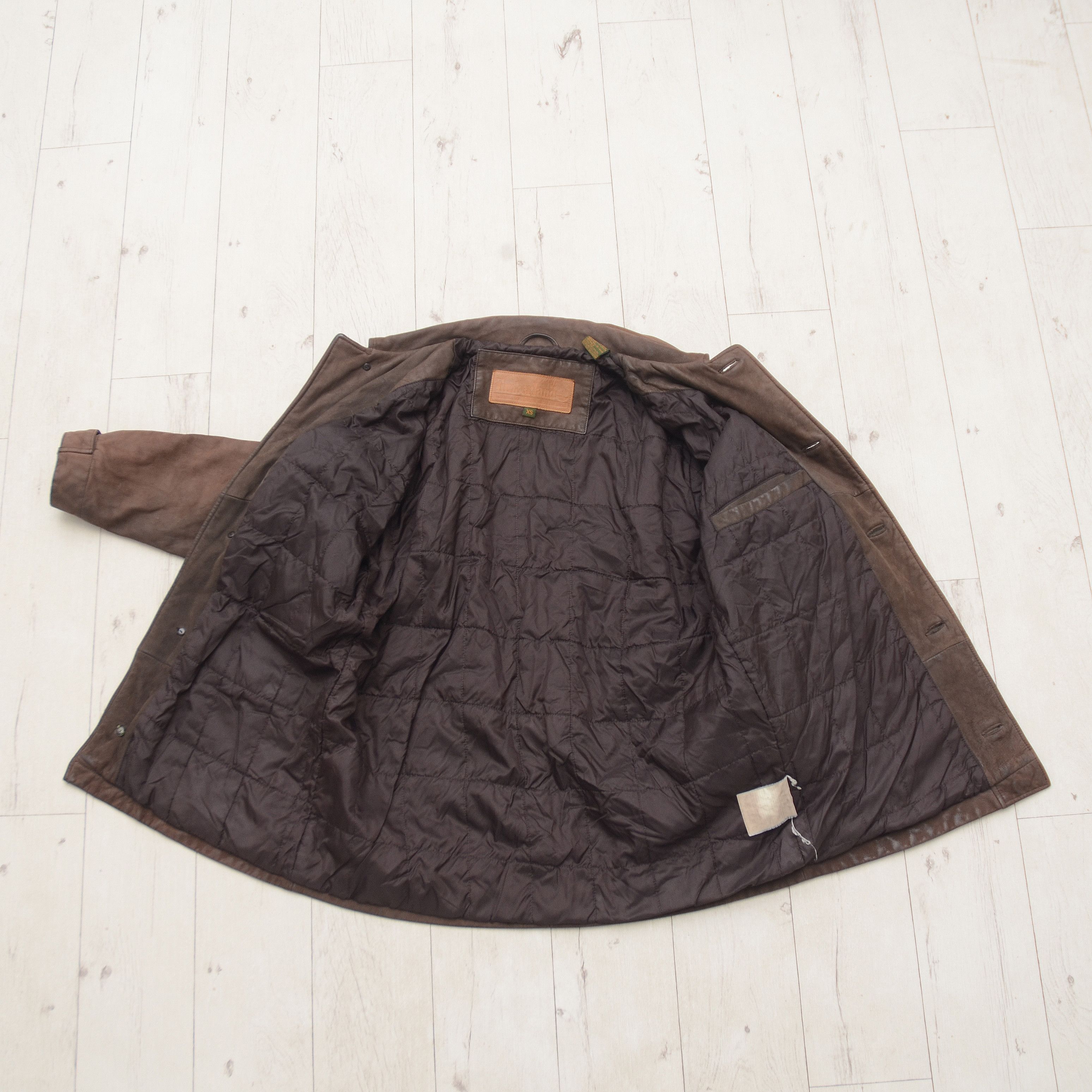 Timberland Vintage Y2K 2001 Timberland Brown Purple Leather Jacket S Size US S / EU 44-46 / 1 - 11 Thumbnail