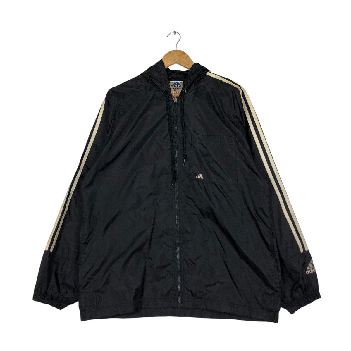 Adidas × Vintage Vintage Adidas Windbreaker Long Sleeve Big Logo Large Size US L / EU 52-54 / 3 - 2 Thumbnail