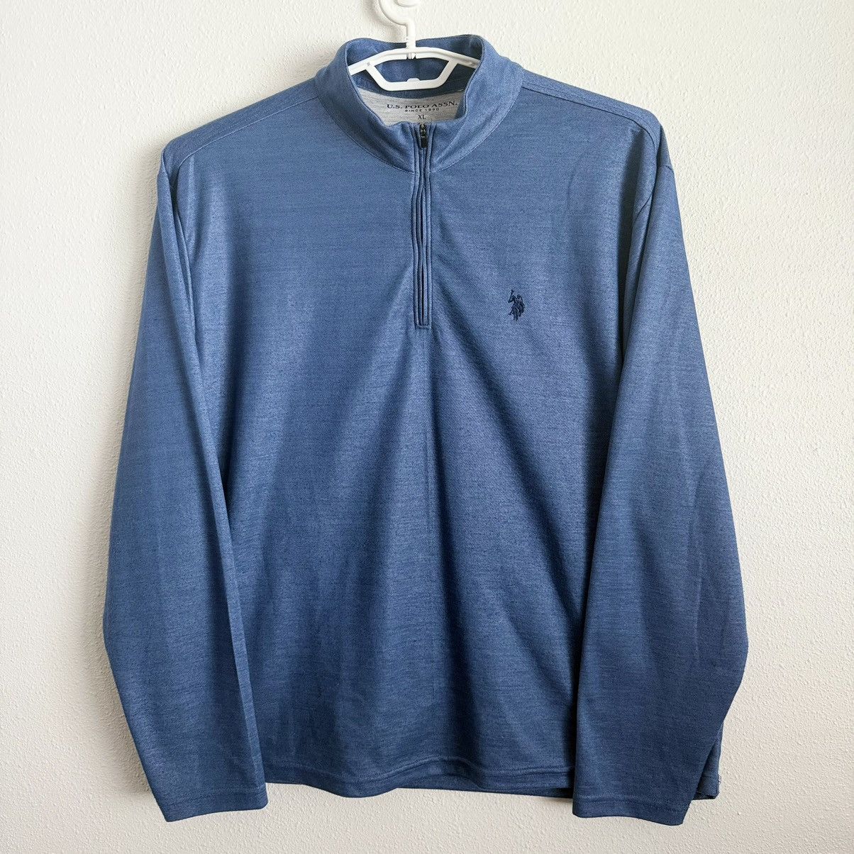 U.S. Polo Assn. U.S. Polo Assn Quarter Zip Pullover Men’s XL Blue Sweatshirt Size US XL / EU 56 / 4 - 1 Thumbnail