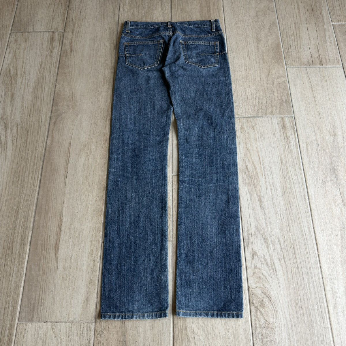 Dior Homme SS06 Hedi Slimane Blue Washed Slim Denim Jeans Size US 27 - 2 Thumbnail