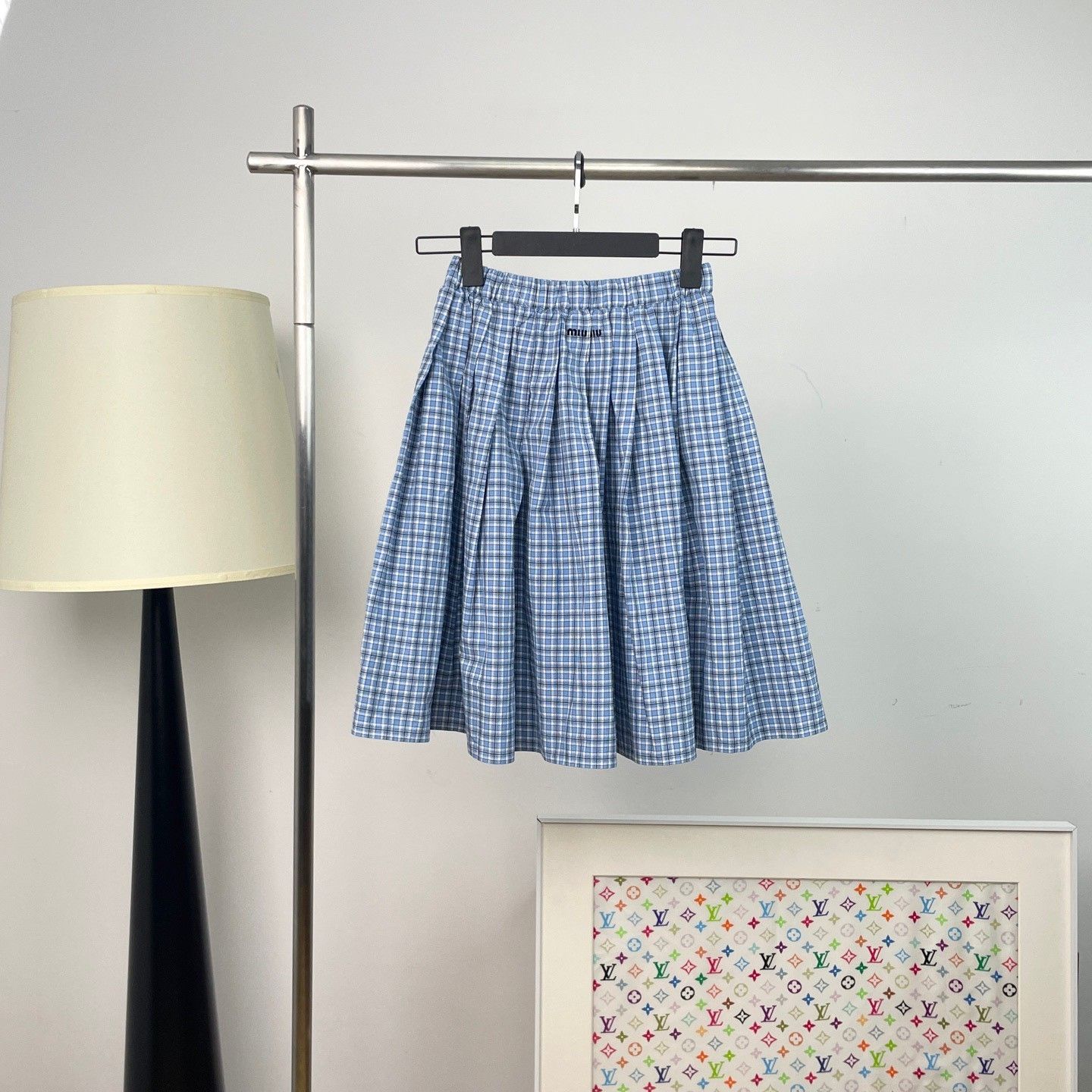 Miu Miu Miu Miu Retro Plaid Skirt 36 Women Size 36" / US 14 / IT 50 - 1 Thumbnail