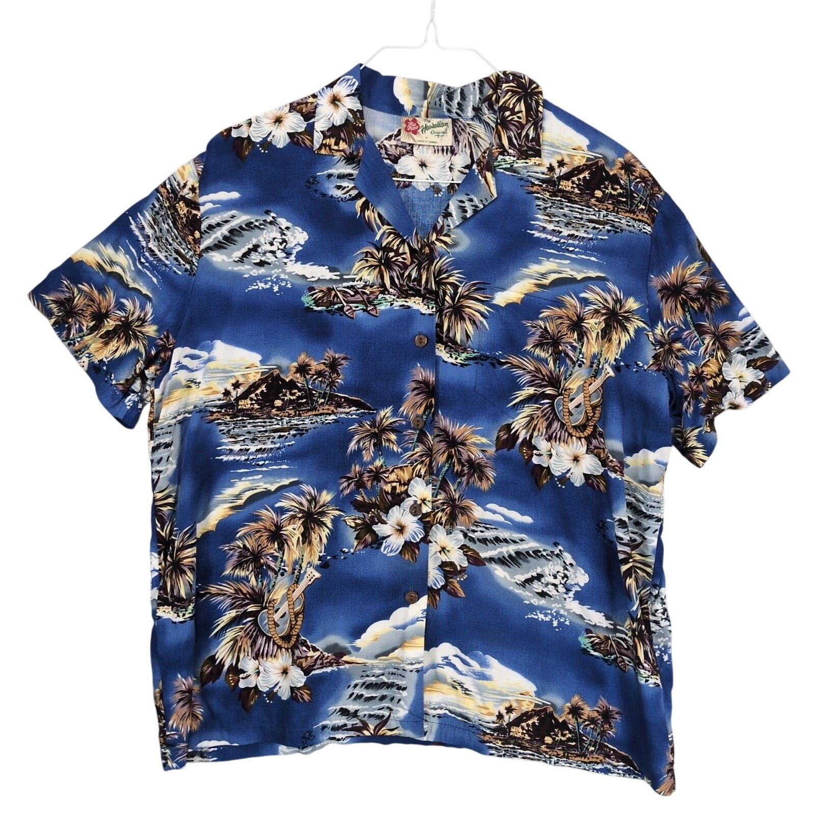 Hilo Hattie Hilo Hattie Men's M Floral Hawaiian Camp Shirt Size US M / EU 48-50 / 2 - 1 Thumbnail