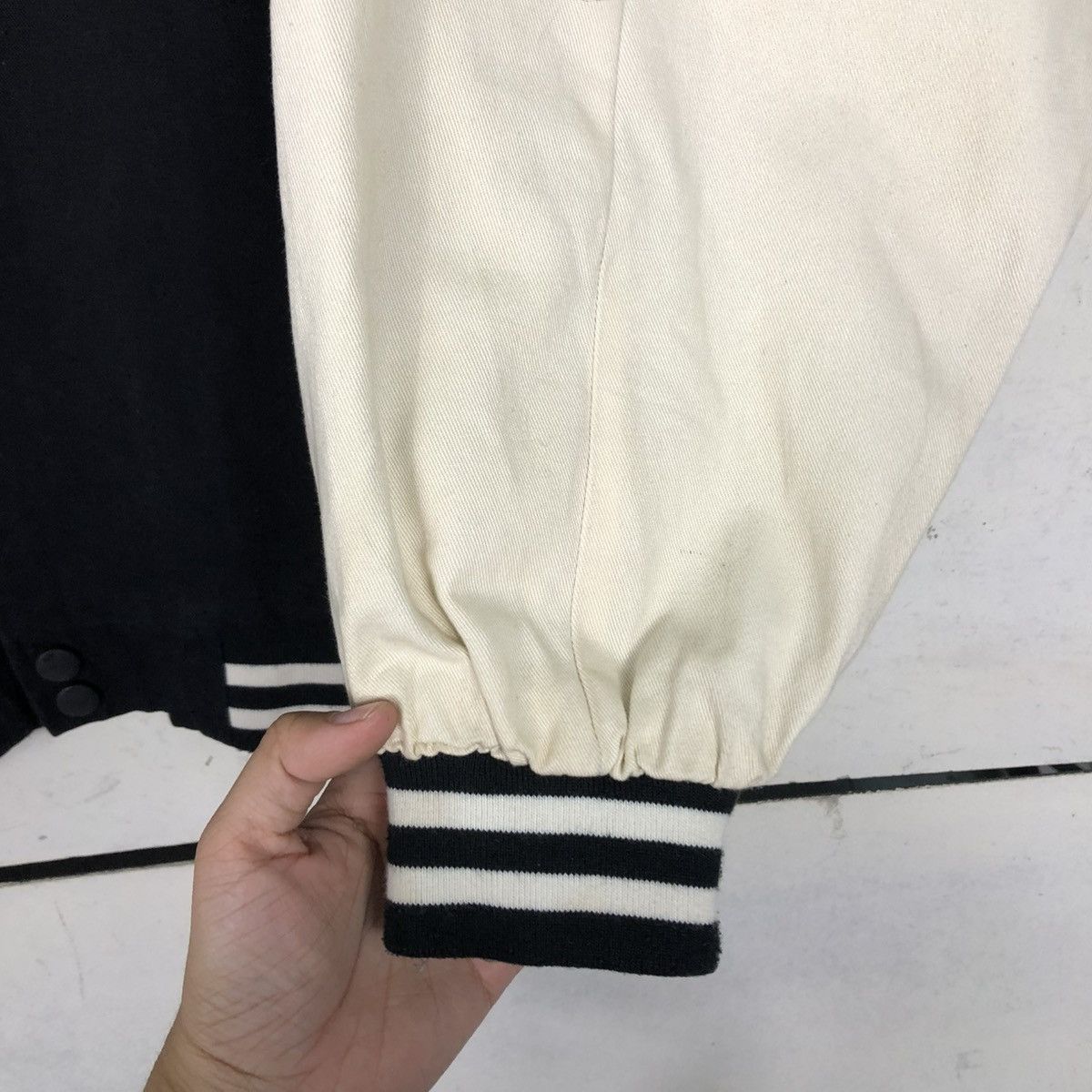 Japanese Brand 🔥VINTAGE BOMBER JACKET VARSITY HOOK BIG LOGO DESIGN CARTOON Size US XL / EU 56 / 4 - 17 Thumbnail