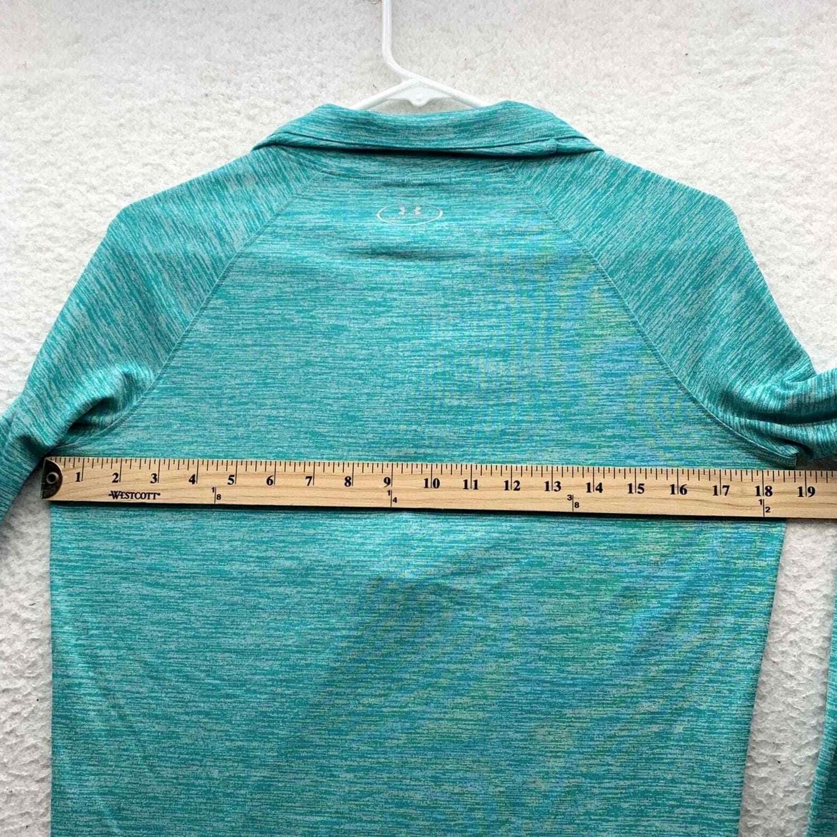Under Armour Under Armour Jacket Womens Medium M Heather Aqua Green All Season Thin Semi Fit Size M / US 6-8 / IT 42-44 - 7 Thumbnail
