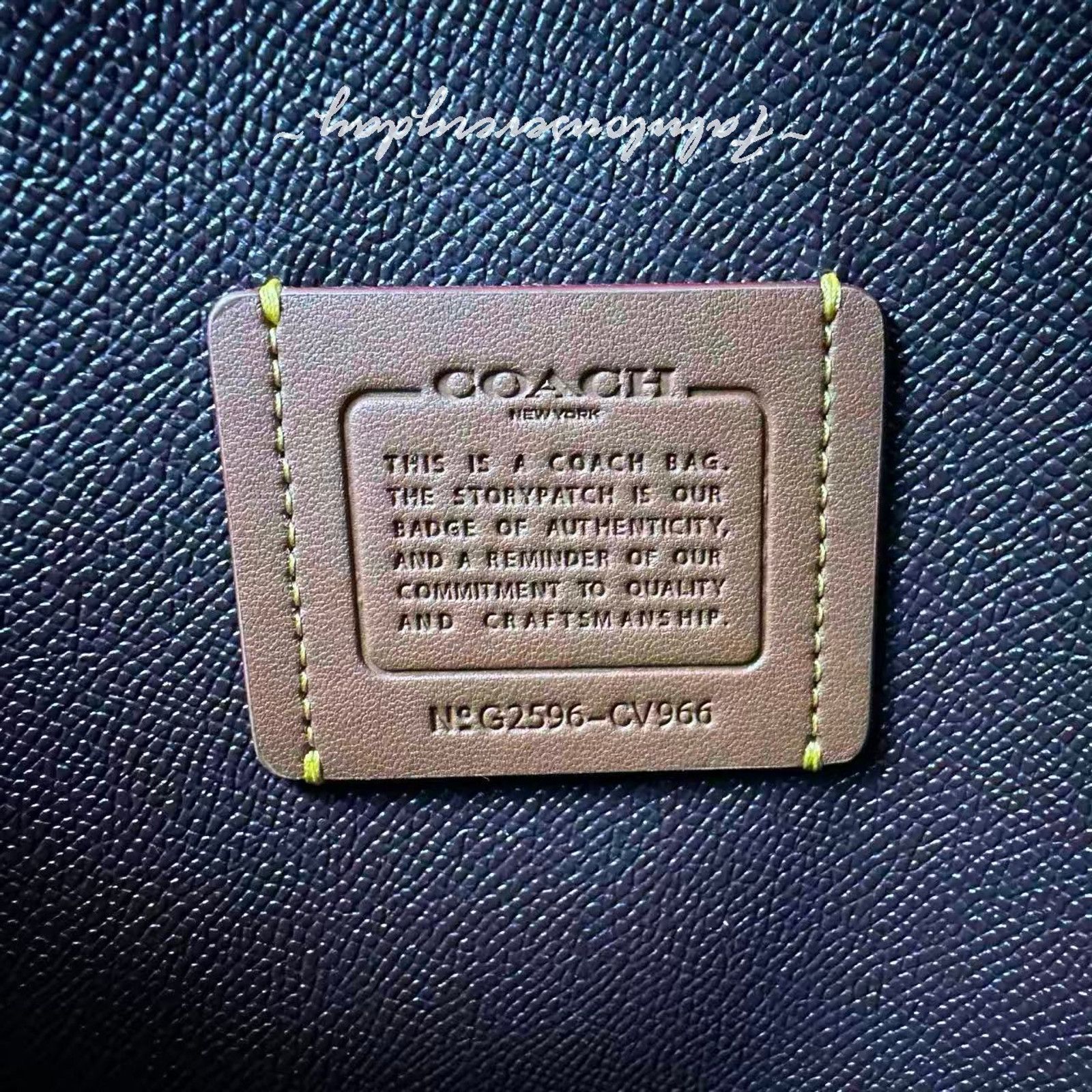 Coach Coach Mollie Tote Bag 25 Crossbody Leather/Black CV966 NWT Size ONE SIZE - 7 Thumbnail