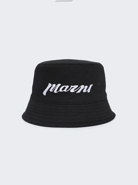Marni o1w1db10824 Size: OS / Hat in Black Size ONE SIZE - 1 Preview