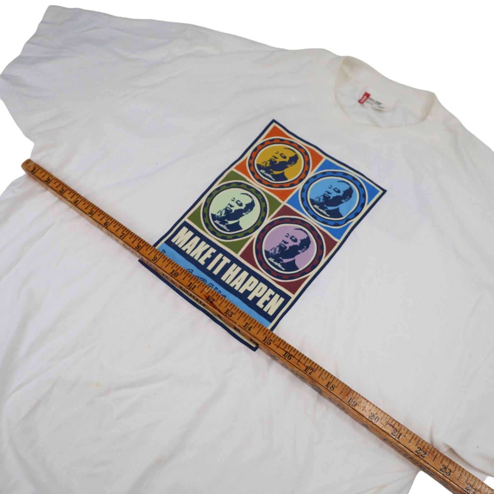 Levi's × Vintage Vintage Y2k Levis Red Tab "Make it Happen" Graphic T Shirt Size US XXL / EU 58 / 5 - 8 Thumbnail
