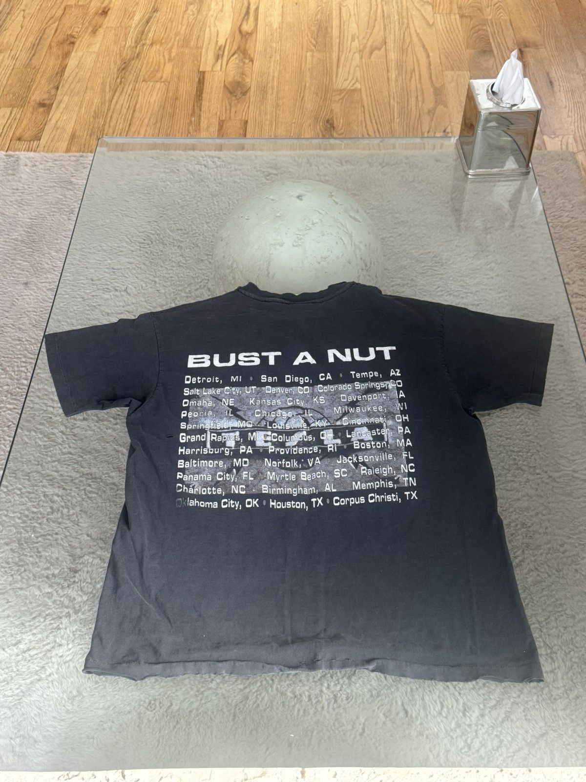 Vintage Single-stitch Tesla “Bust a Nut “ 95 Tour Tee Size US L / EU 52-54 / 3 - 3 Thumbnail