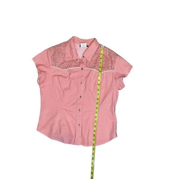 Panhandle Slim Panhandle Slim red gingham floral pearl snap vintage western Size L / US 10 / IT 46 - 6 Thumbnail