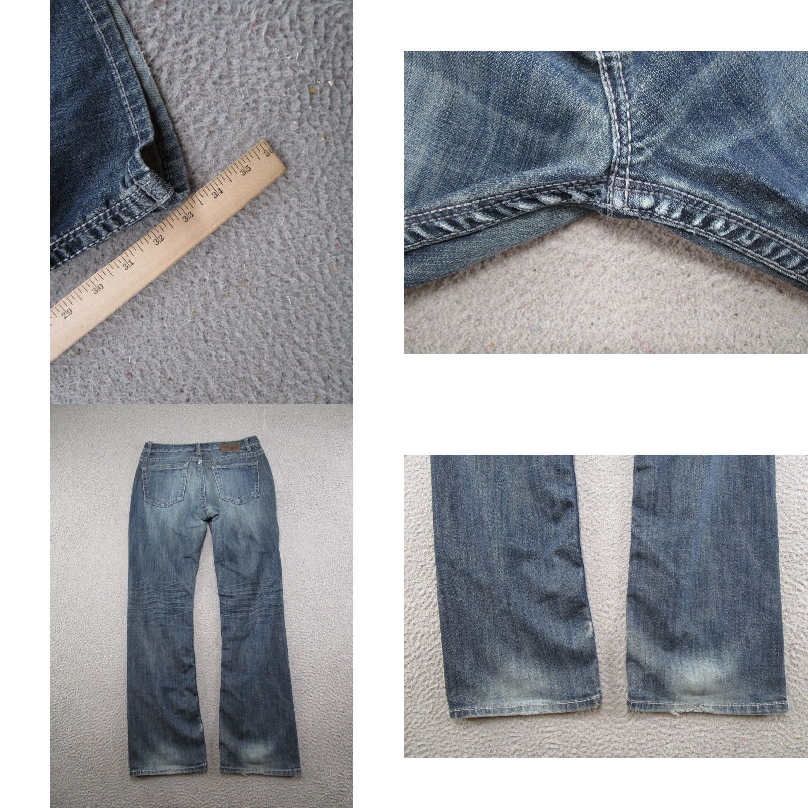 Vintage VINTAGE Buckle Buckle Tyler Jeans Straight Denim 36 Mens Blue 5-Pocket Stretch Read Size US 36 / EU 52 - 9 Thumbnail