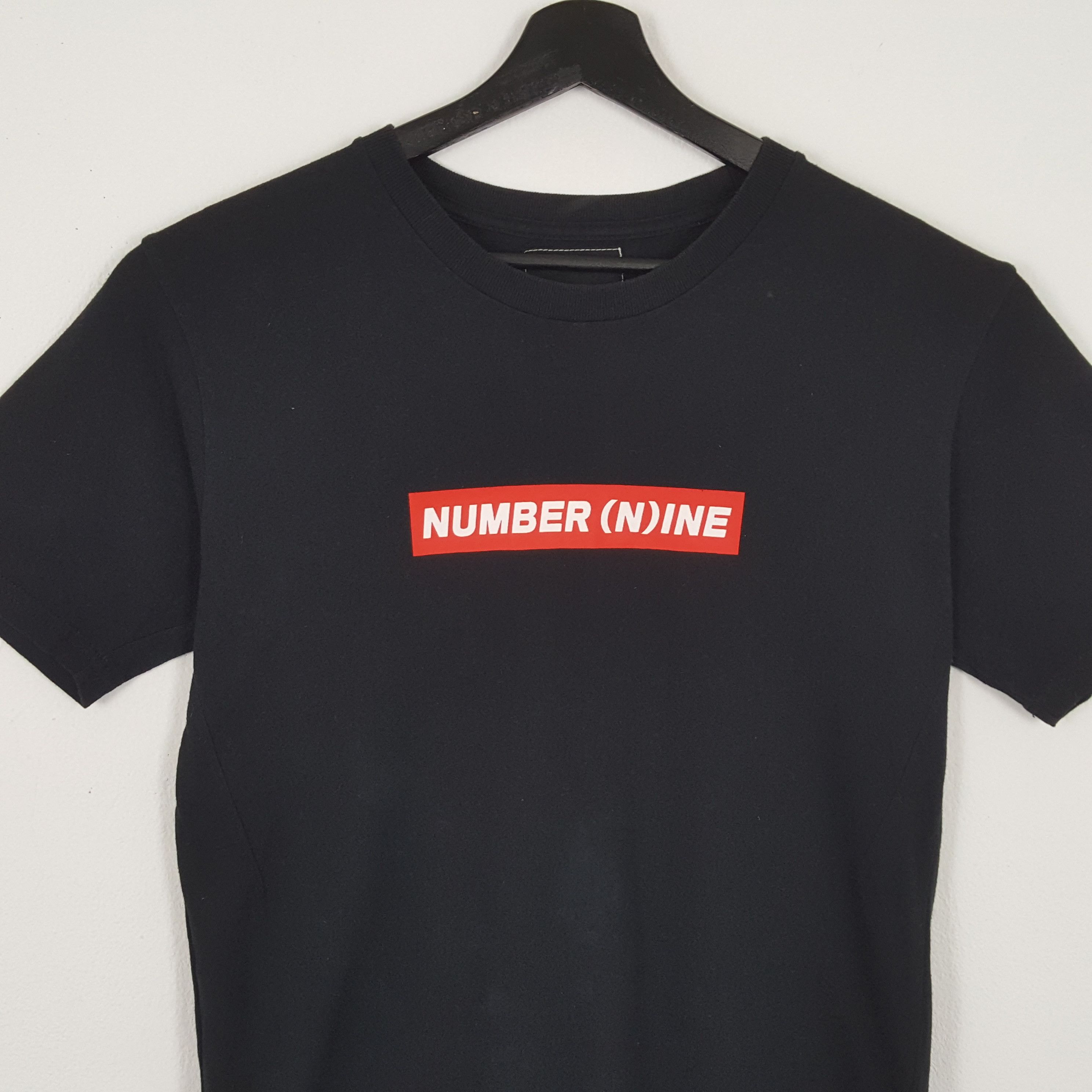 Japanese Brand NUMBER (N)INE Box Logo Spell Out Design Tshirt Size US M / EU 48-50 / 2 - 2 Thumbnail