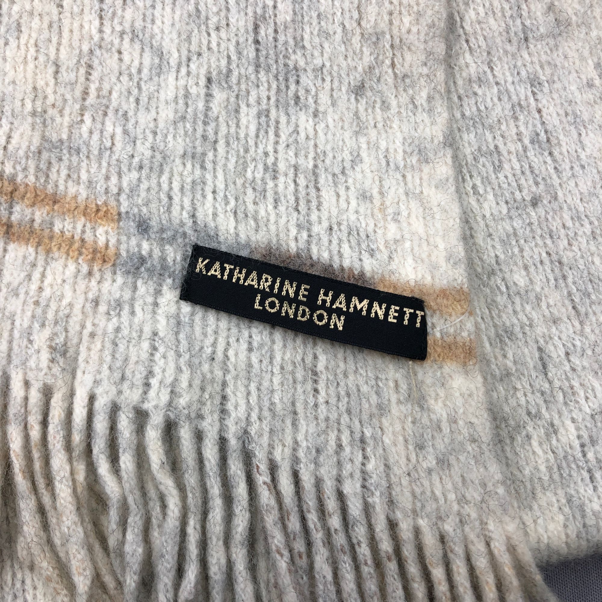 Katharine Hamnett London Vintage Katharine Hamnett London Scarf Muffler Wool Scarves Size ONE SIZE - 4 Thumbnail