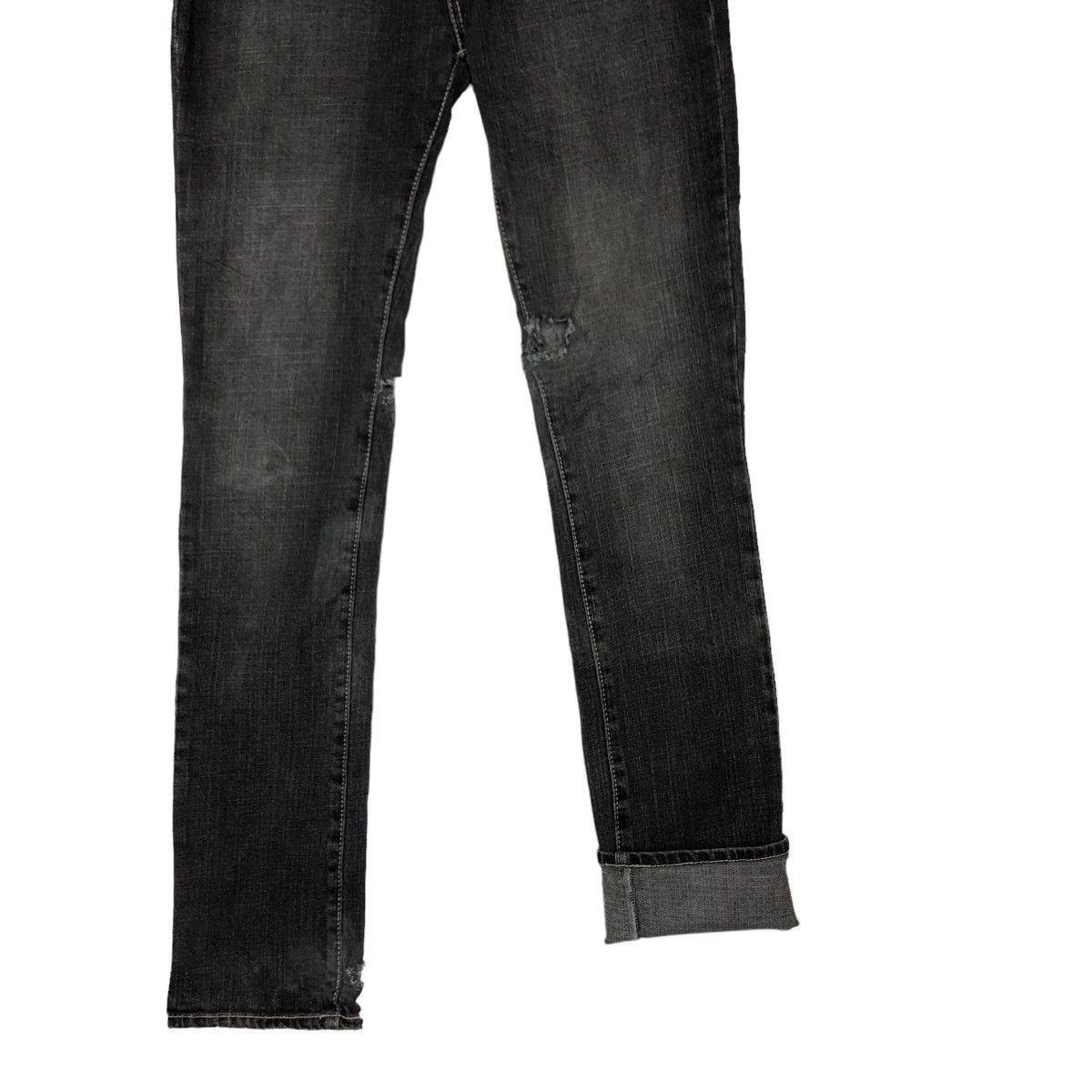 Japanese Brand PUNK DESIGN THE VINTAGE STANDARD SKINNY DISTRESSED DENIM Size US 30 / EU 46 - 10 Thumbnail