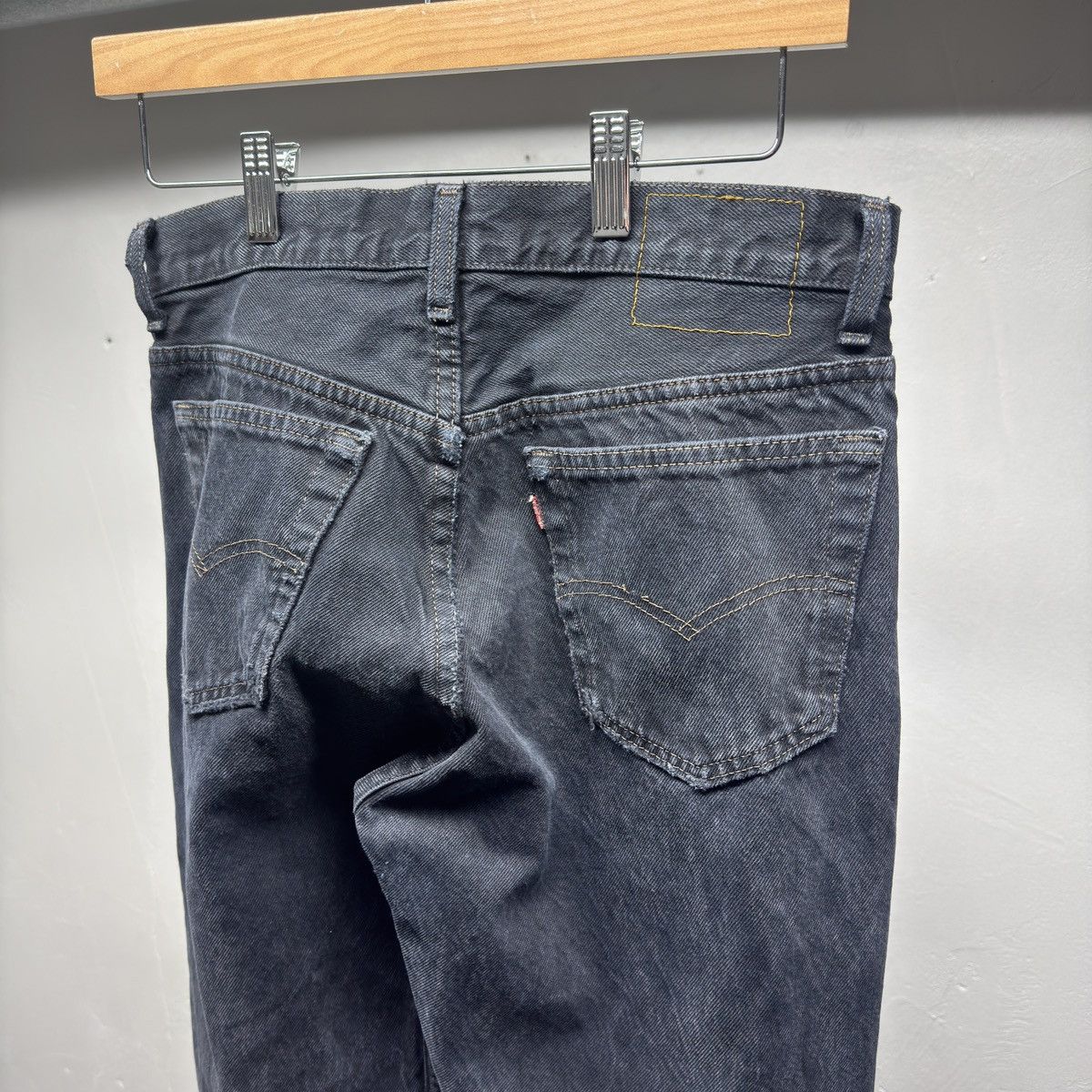 Levi's 90s Levi's 501 Black Distressed Jeans ERD Grunge Chrome Size US 30 / EU 46 - 7 Thumbnail