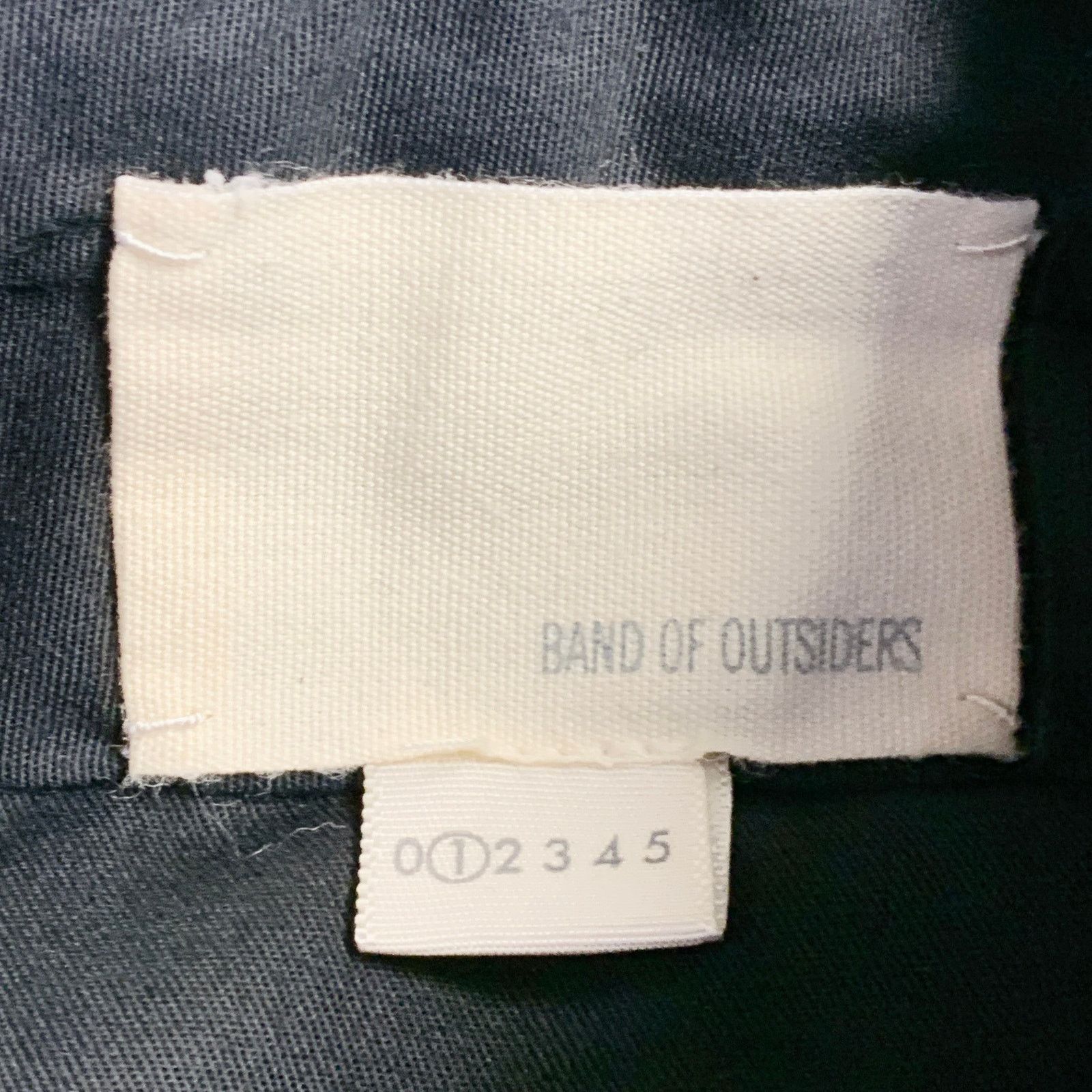 Band Of Outsiders BAND OF OUTSIDERS Size XS Black Twill Wool Notch Lapel Suit Size 36S - 12 Thumbnail