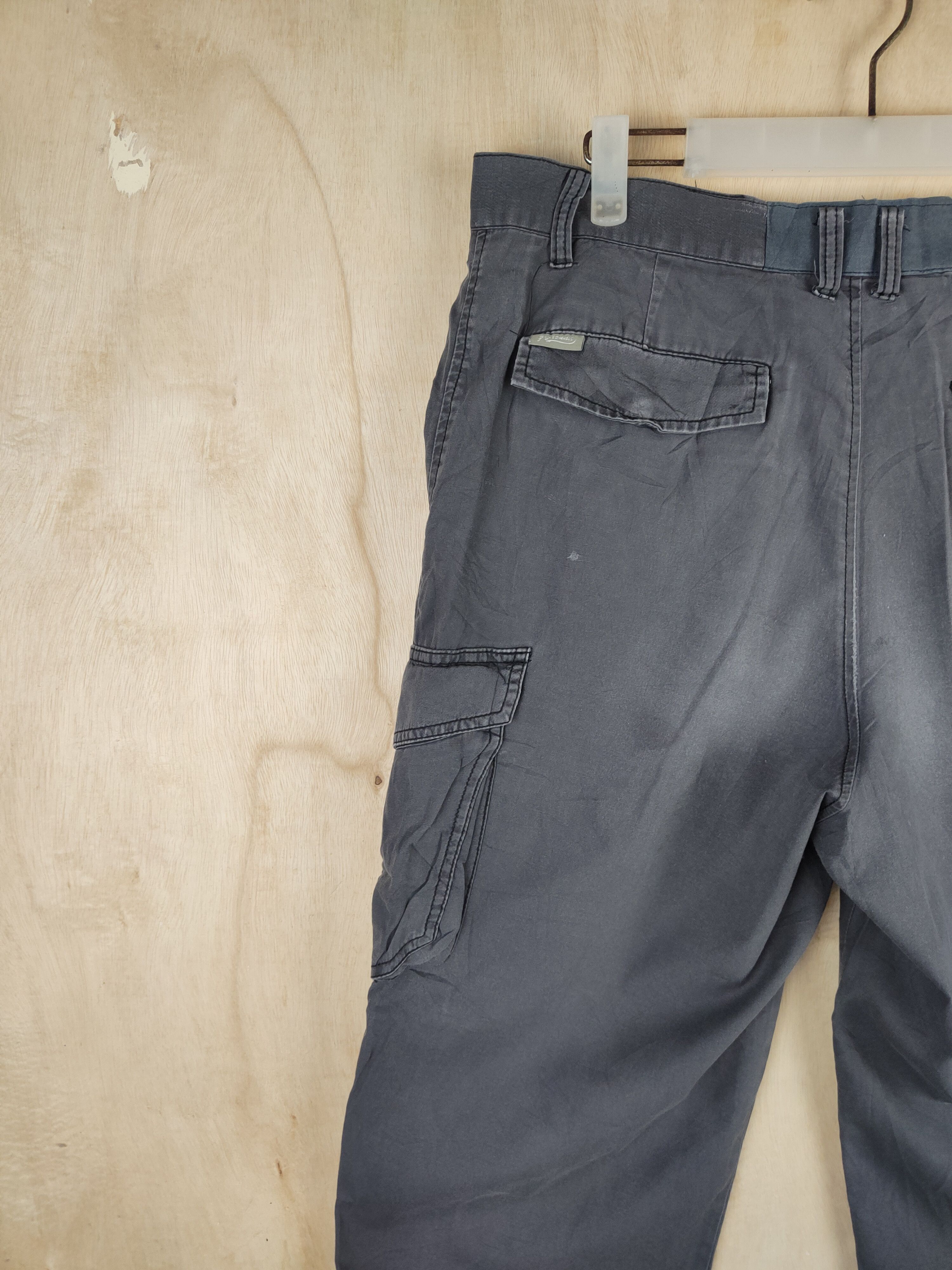 Japanese Brand G.Ground Gray Faded Multipocket Tactical Cargo Pants #S2456 Size US 34 / EU 50 - 8 Thumbnail