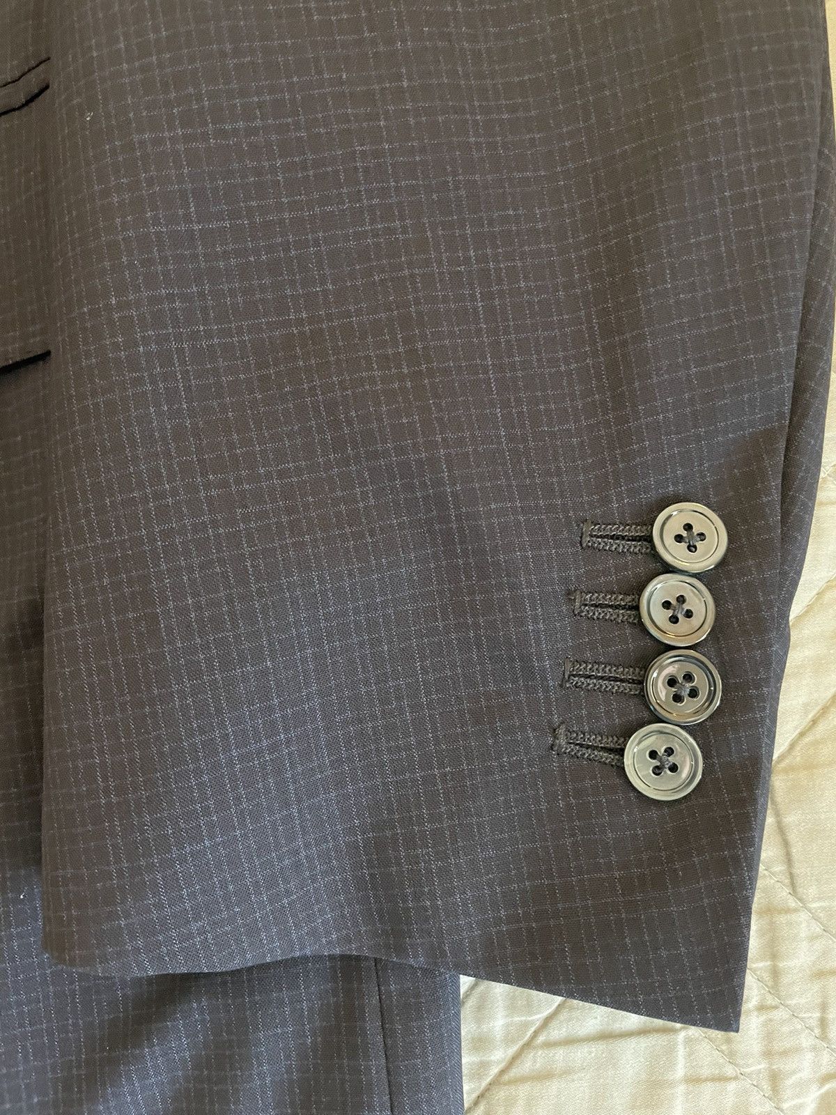 Isaia Tropical Weight Wool Suit Size 46L - 3 Thumbnail