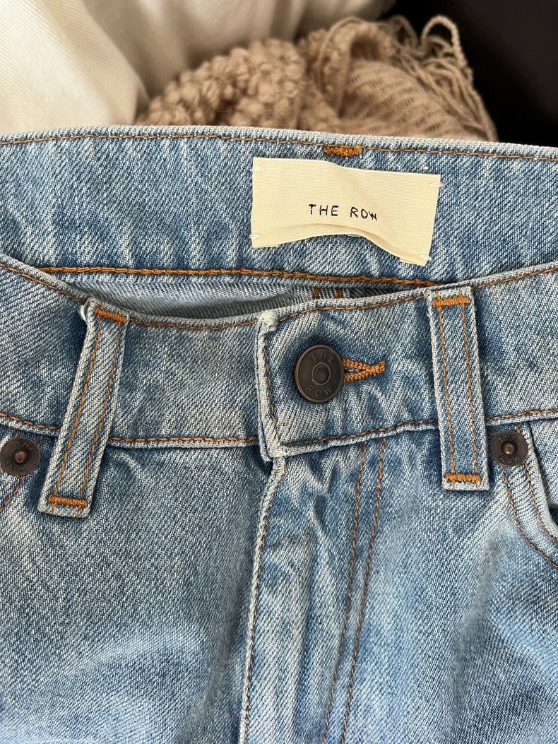 The Row Long Flared Denim Jeans - dmc