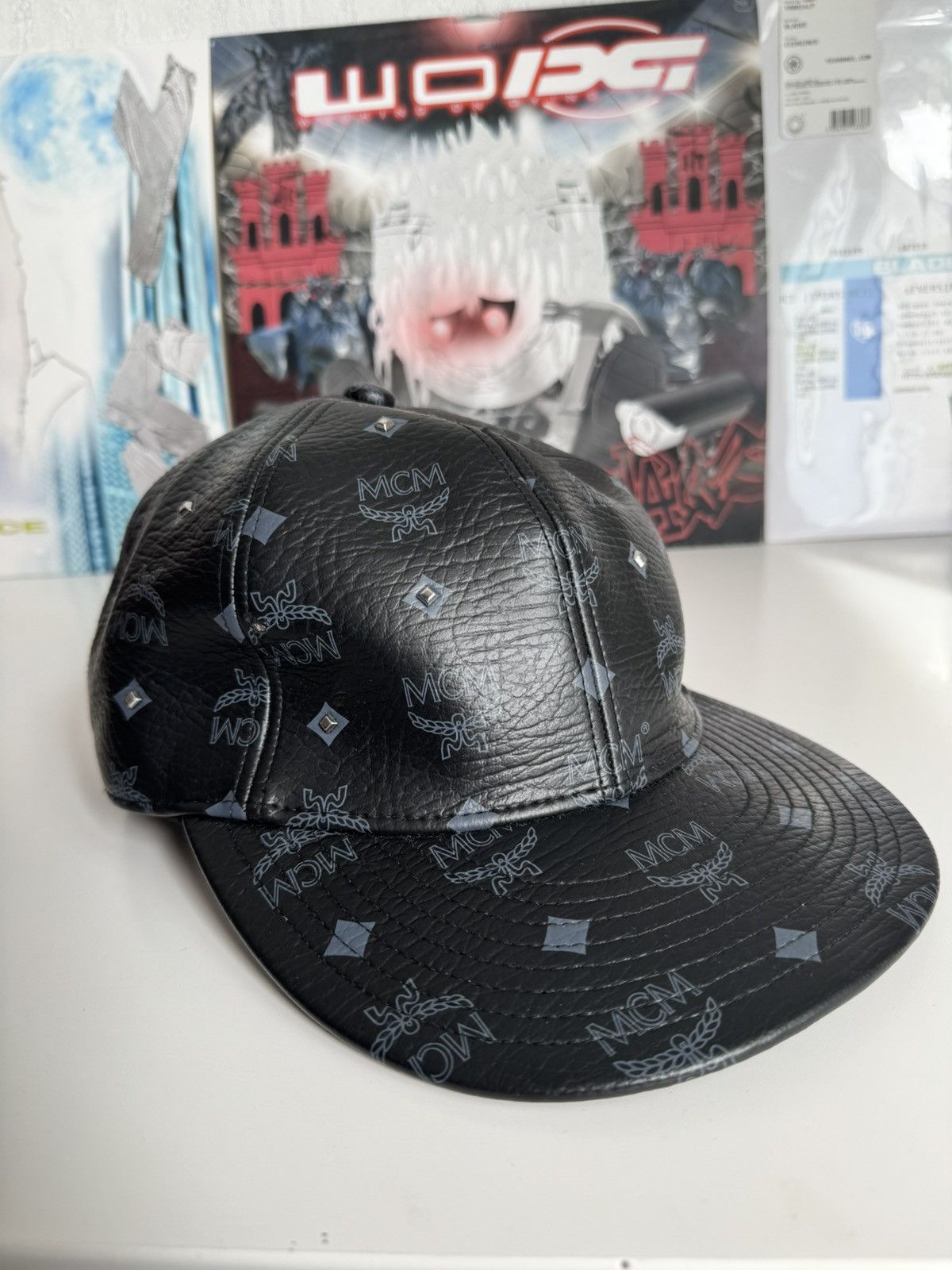 MCM Mcm leather monogram cap black luxury designer Made in Japan Size ONE SIZE - 3 Thumbnail