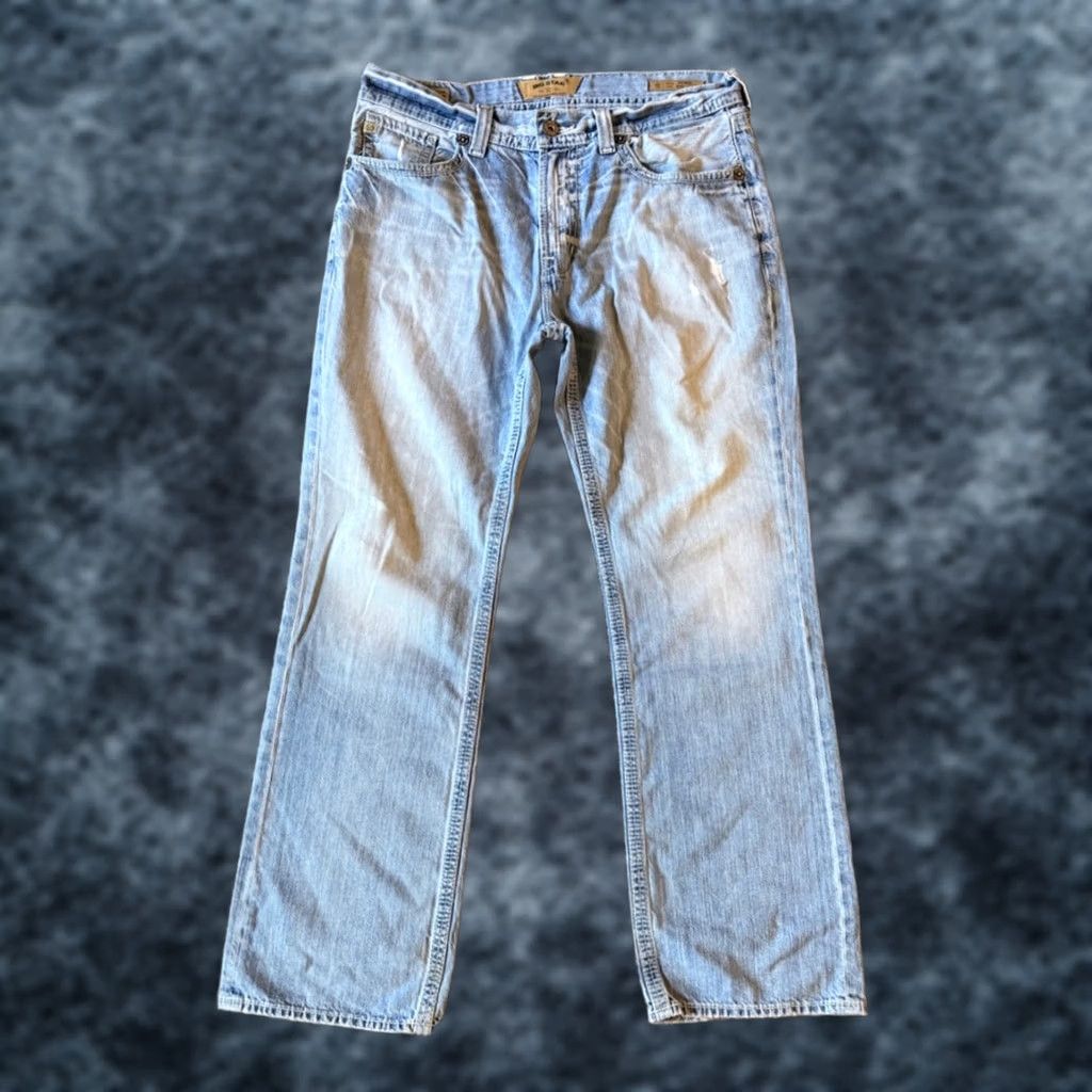 Vintage VINTAGE Buckle Big Star Pioneer Jeans Boot Cut Men 36x32 Blue Denim 100% Cotton Regular Inseam 32 Size US 36 / EU 52 - 1 Thumbnail