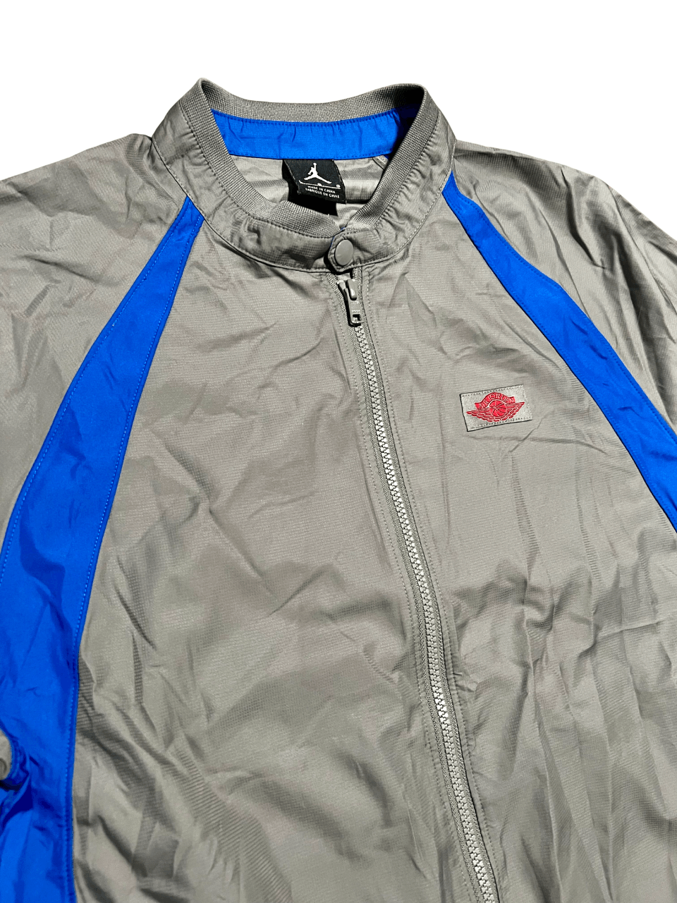 Jordan Brand Air Jordan Retro Blue & Gray AJ1 Muscle Windbreaker Jacket Size US L / EU 52-54 / 3 - 3 Thumbnail