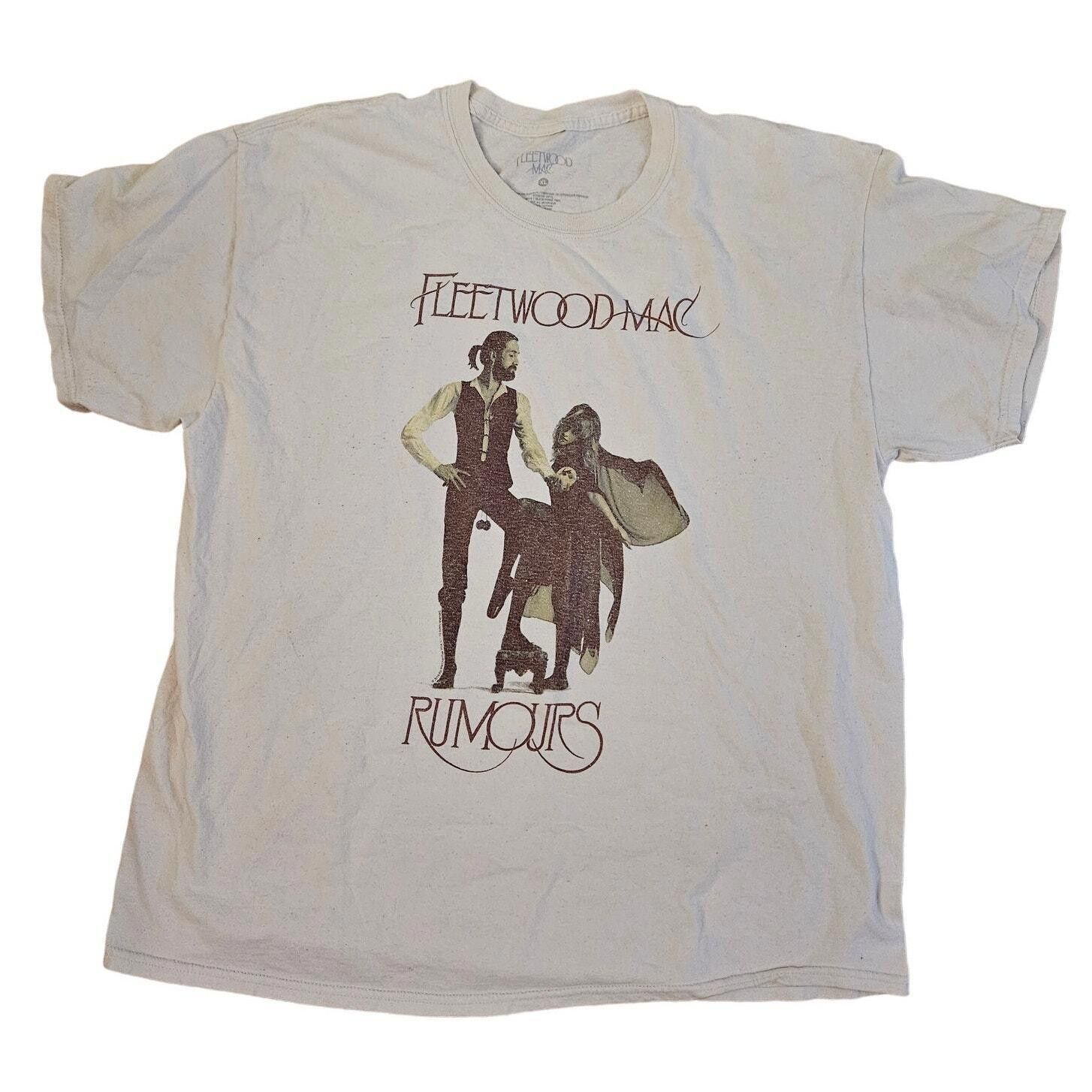 Designer Vintage Fleetwood Mac Rumours Rock Graphic T-Shirt White XL Size XL / US 12-14 / IT 48-50 - 1 Thumbnail