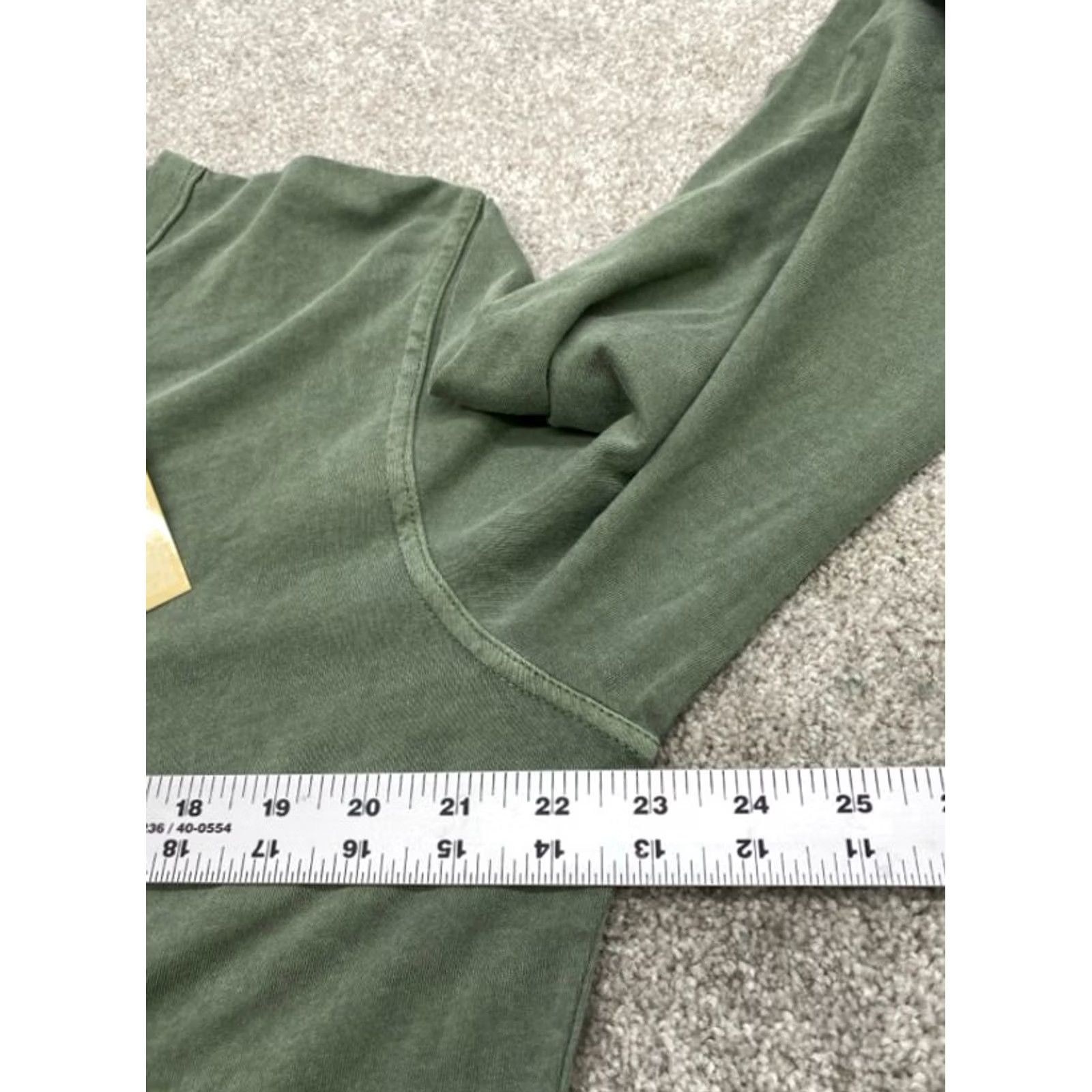 Olive Field & Forest Henley Shirt Men's L Olive Green Cotton Long Sleeve Button Up Size US L / EU 52-54 / 3 - 6 Thumbnail