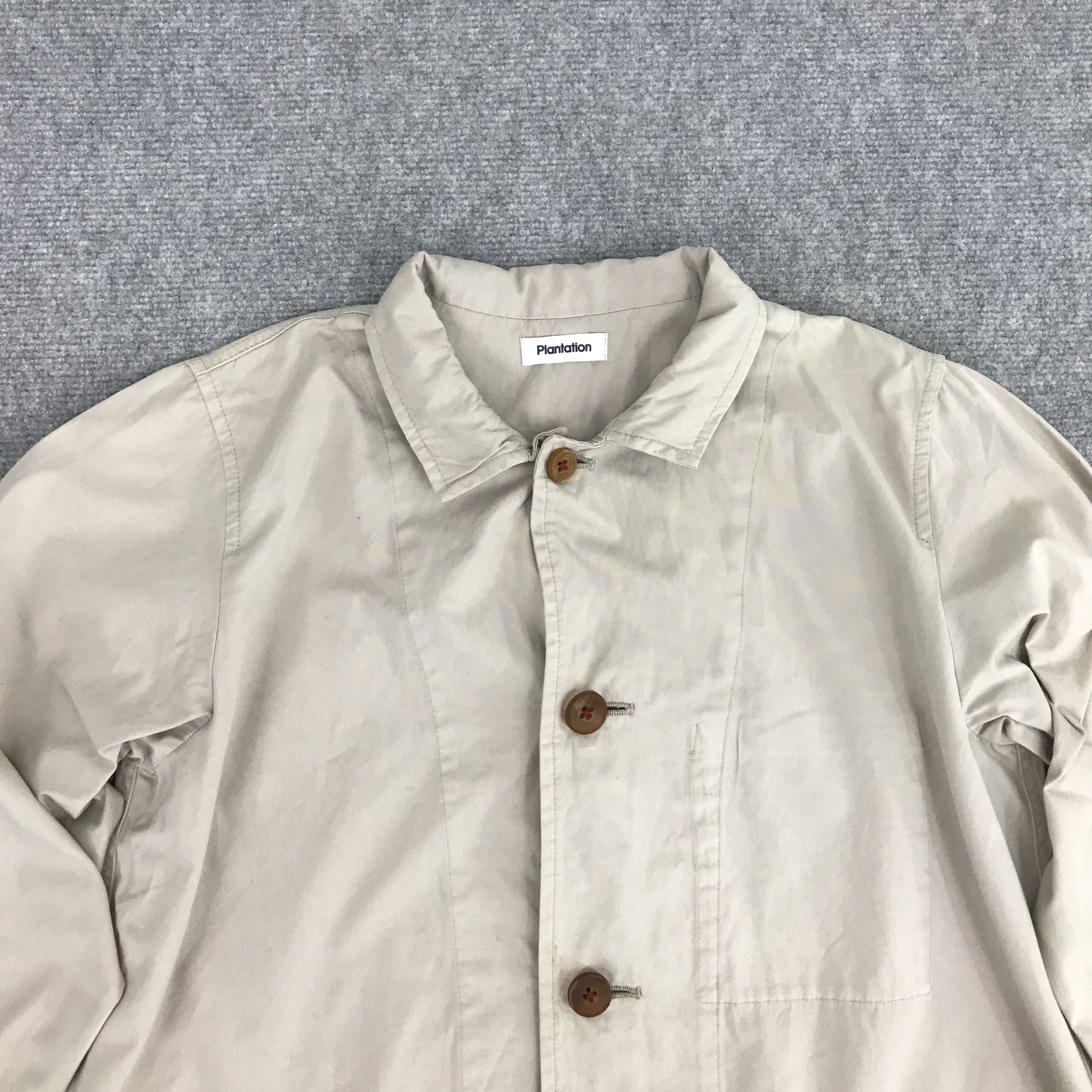 Designer × Issey Miyake × Japanese Brand PLANTATION BY ISSEY MIYAKE BUTTON LONG COAT JACKET Size US M / EU 48-50 / 2 - 3 Thumbnail