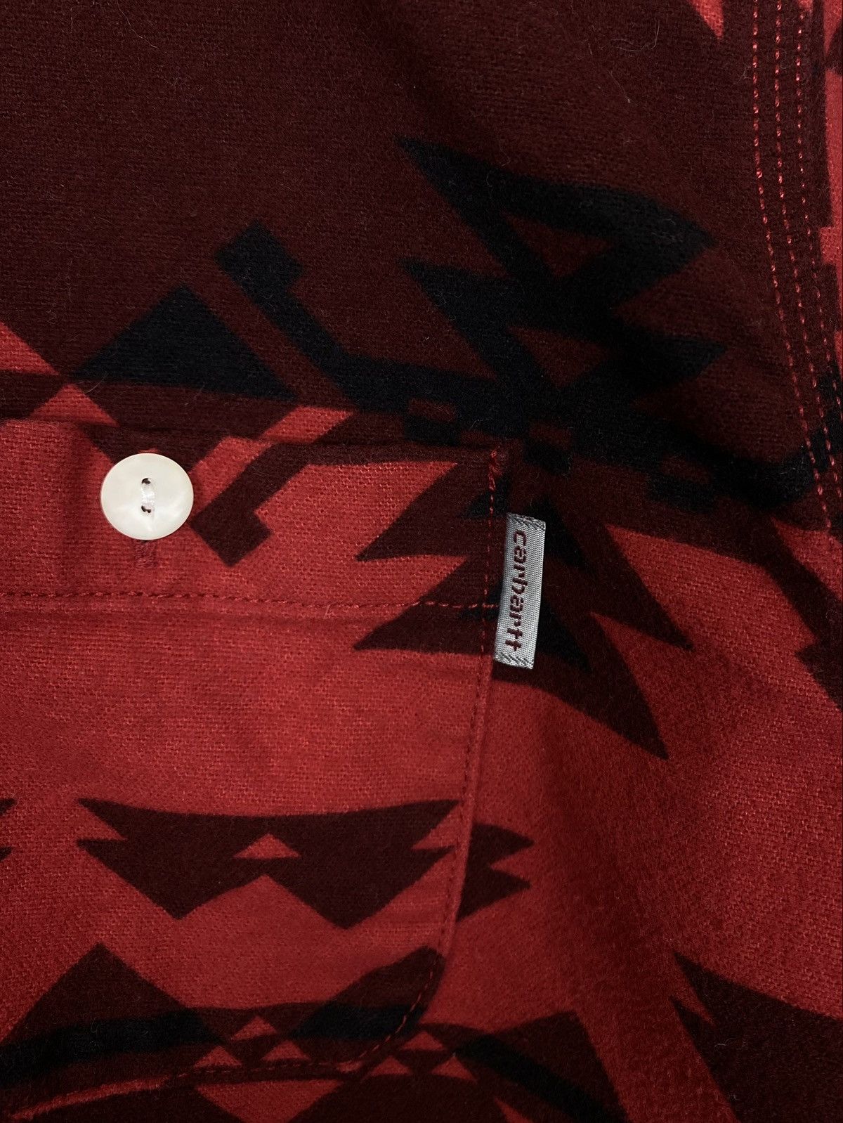 Carhartt Vintage Carhartt WIP Aztec Pattern Wilkins Shirt Buttons Up Size US S / EU 44-46 / 1 - 3 Thumbnail
