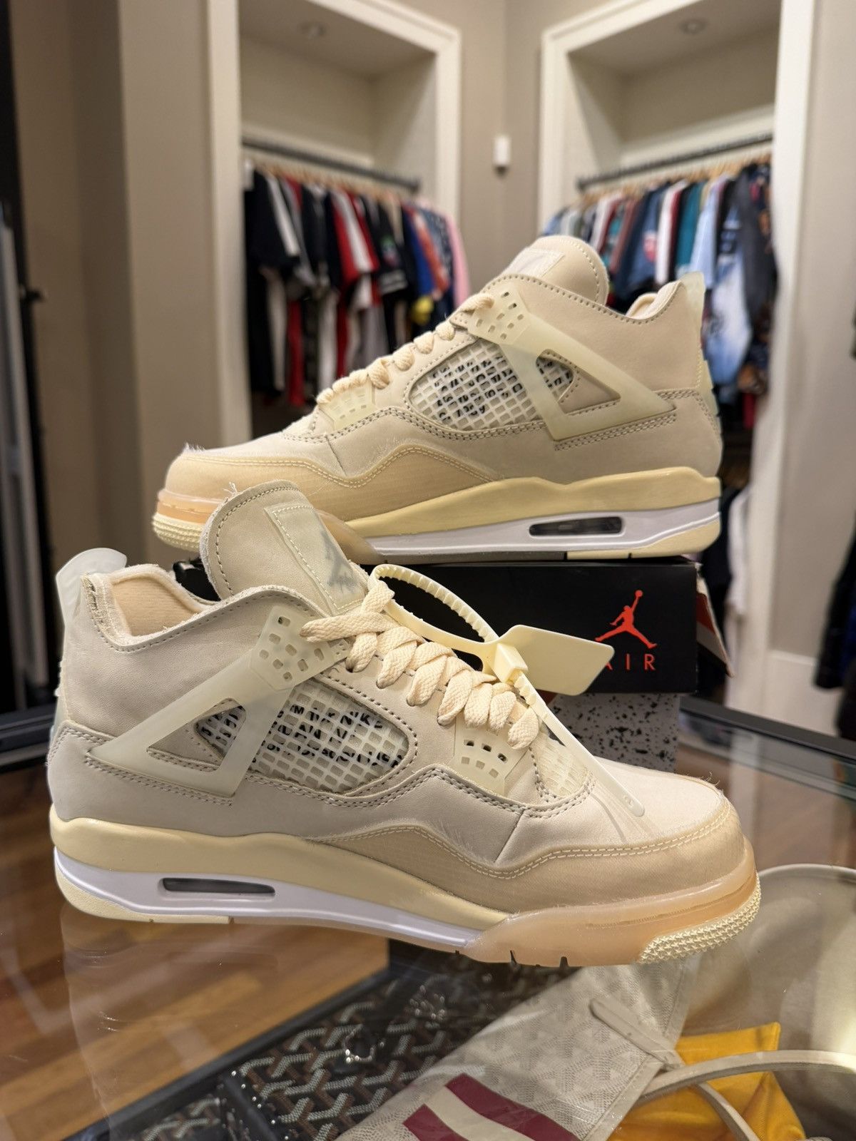 Jordan Brand Jordan 4 Retro ‘Off-White Sail’ Size US 6.5 / EU 39-40 - 2 Thumbnail