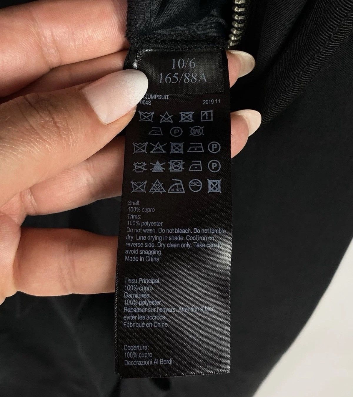 Allsaints Allsaints Erin Jumpsuit Women’s Black Top Zip Long Sleeve Size M / US 6-8 / IT 42-44 - 8 Thumbnail