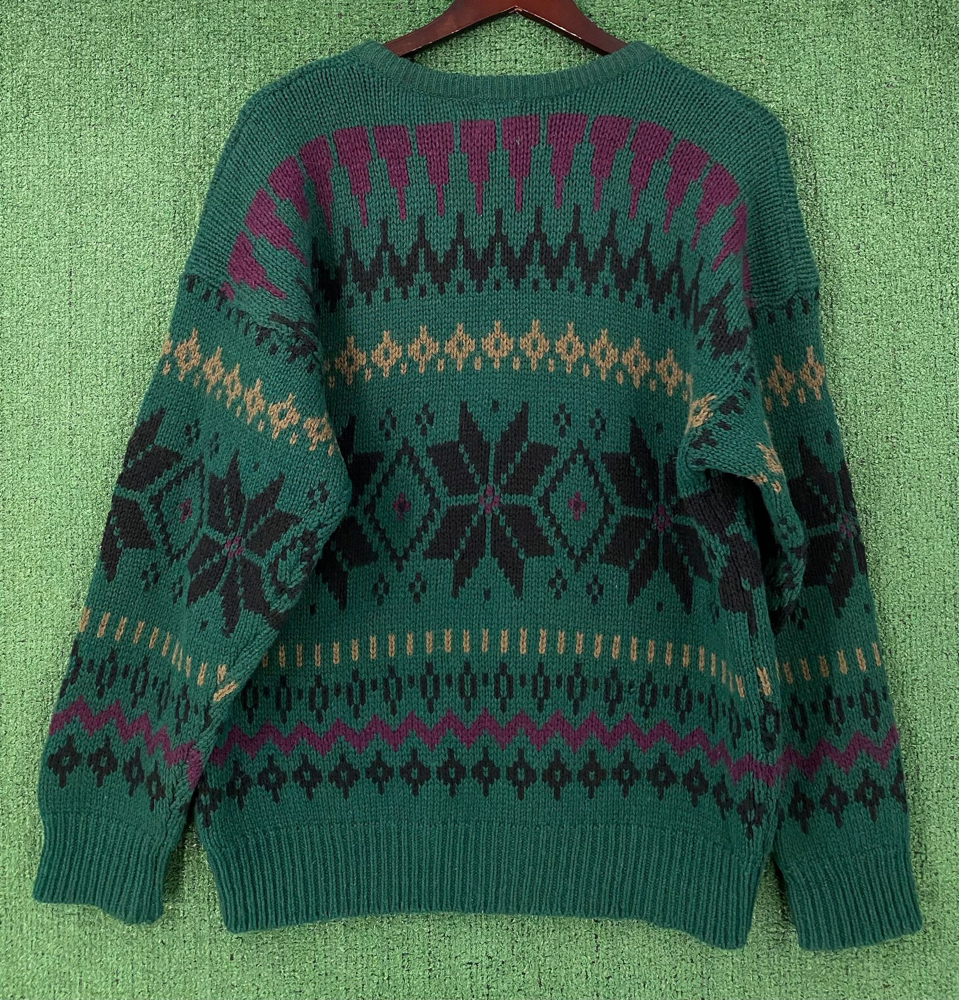 Vintage 90’s River Trader Nordic Fair Isle 100% Wool Sweater XL Size US XL / EU 56 / 4 - 5 Thumbnail