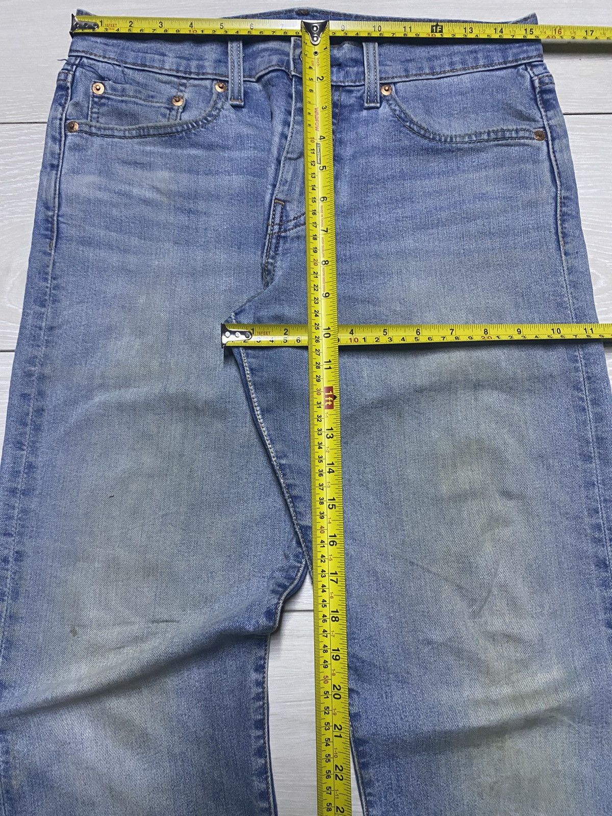 Levi's Vintage Levis 502 Faded Wash Distressed Slim Fit Size US 30 / EU 46 - 13 Thumbnail