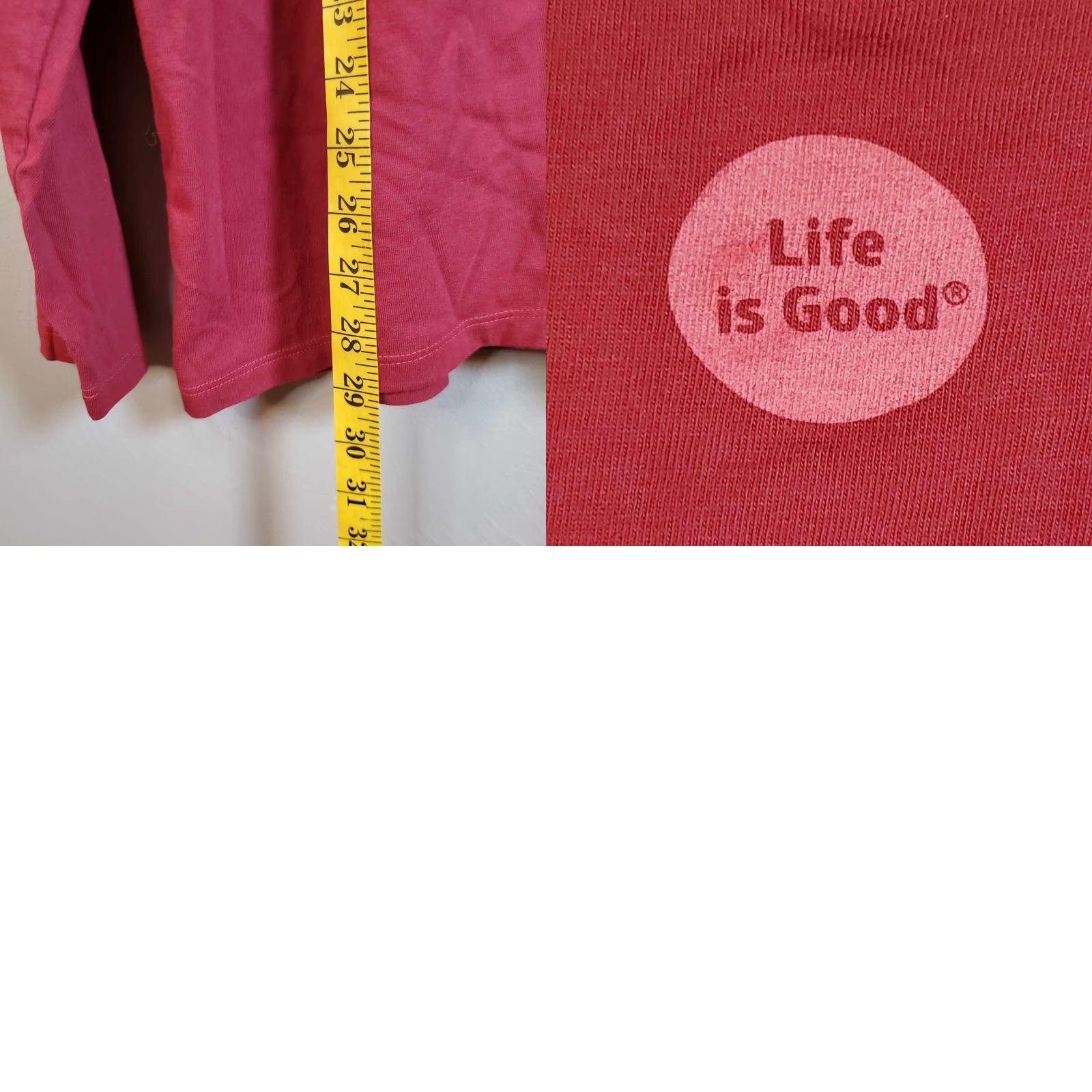 Life is Good Life Is Good Crusher Tee 2XLT Long Sleeve Snow Flake Joy Christmas Women red 2XL Tall Shirt Mens? Size XXL / US 16-18 / IT 52-54 - 8 Thumbnail