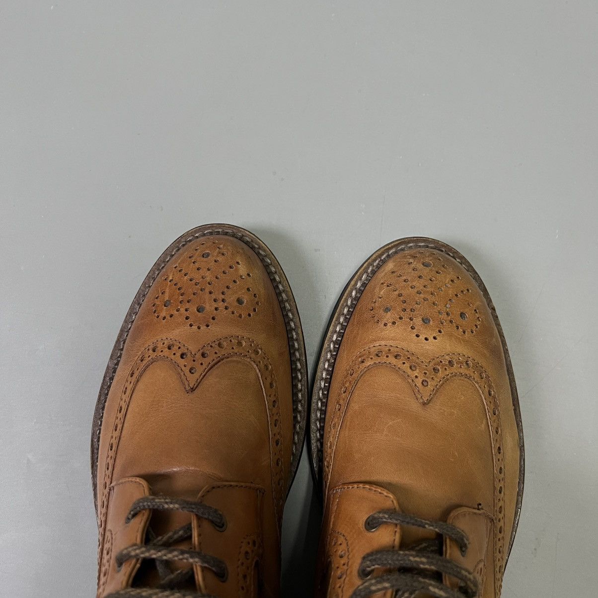 Leather Leather Brogue Boots Cowboy y2k D.H. Pollak boots Vibram men Size US 7.5 / EU 40-41 - 8 Thumbnail
