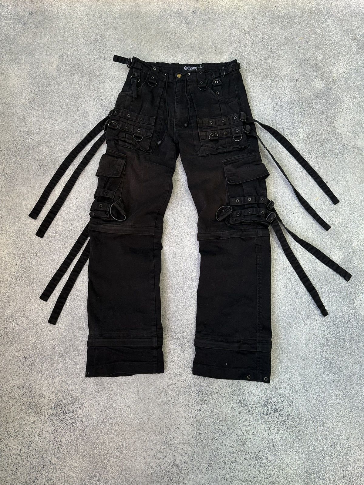 Vintage Vintage Gothicana by Emp Bondage Japanese Cargo Pants Size US 30 / EU 46 - 6 Thumbnail