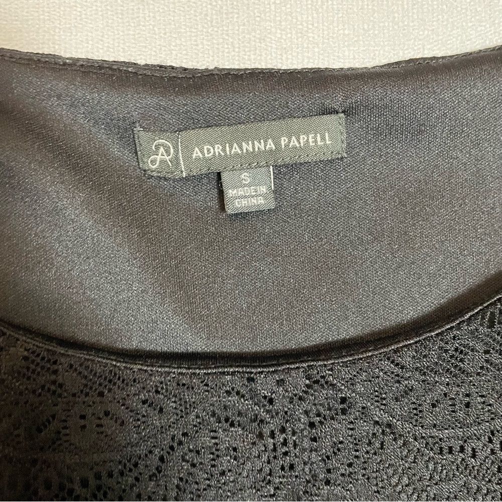 Adrianna Papell Adrianna Papell Black Lace 3/4 Sleeve Blouse Size S Size S / US 4 / IT 40 - 8 Thumbnail