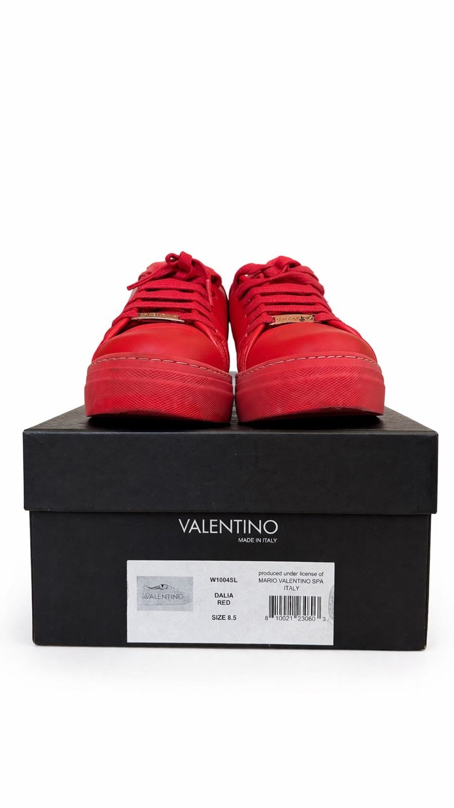 Valentino Valentino Garavani Red Leather Logo Sneakers – Size 8.5 – Size US 8.5 / IT 38.5 - 7 Thumbnail
