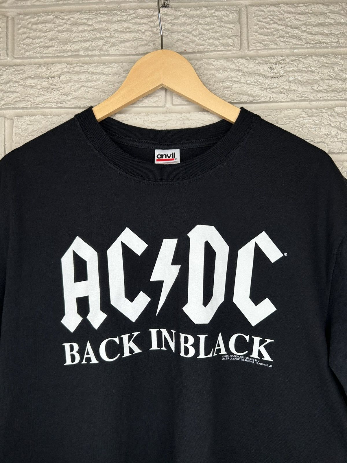 Band Tees Vintage 2003 ACDC Back In Black T Shirt Size US L / EU 52-54 / 3 - 2 Thumbnail
