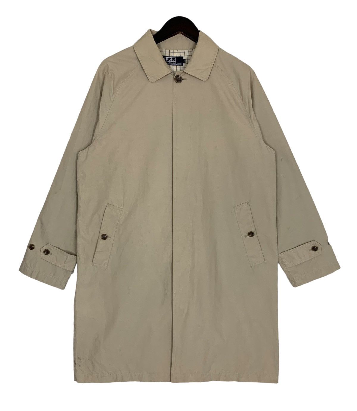 Designer × Polo Ralph Lauren Vintage Polo Ralph Lauren Luxry Trench Long Coat Size M Size M / US 6-8 / IT 42-44 - 1 Thumbnail