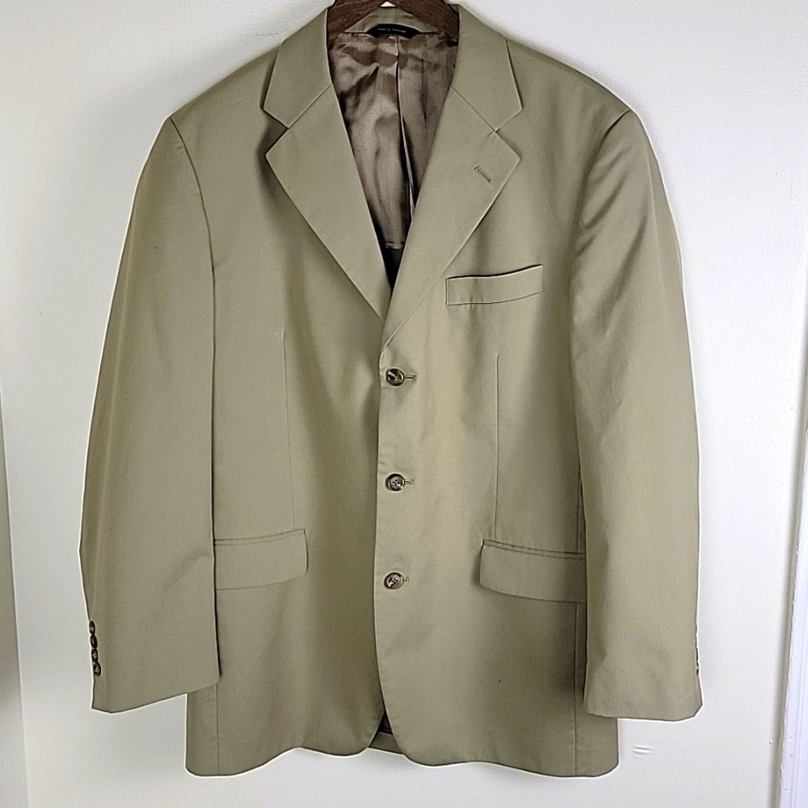Brooks Brothers Brooks Brothers Mens Brookscool Poplin Suit Blazer Size 40L - 2 Thumbnail