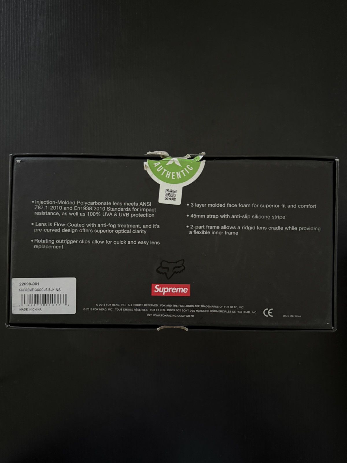 Supreme Supreme Fox Racing VUE Goggles Size ONE SIZE - 6 Thumbnail