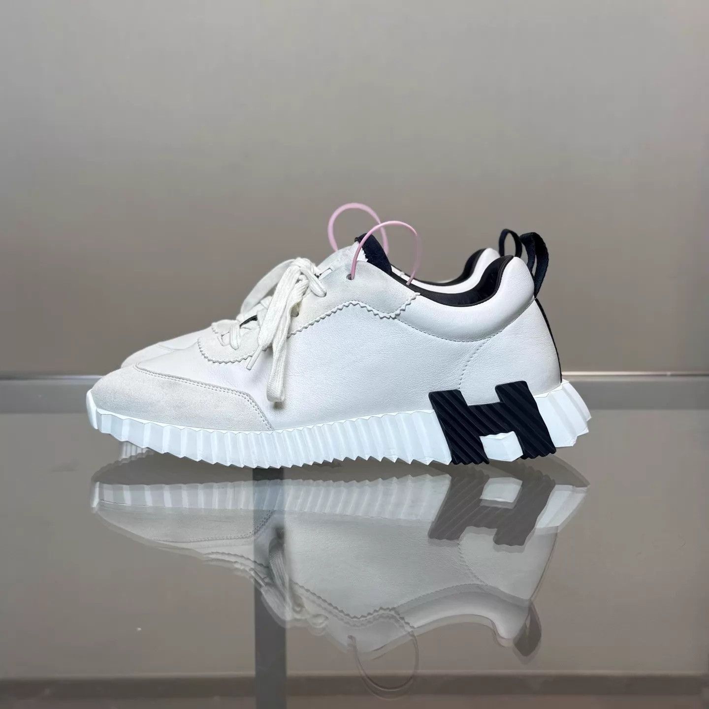 Hermes HERMES Bouncing Black & White Sneakers Size 40 99 Size US 7 / EU 40 - 5 Thumbnail