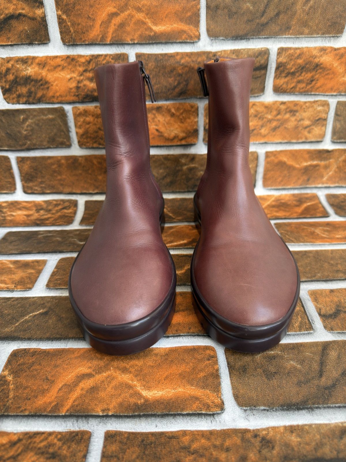 The Row Burgundy billie ankle boots Size US 7 / IT 37 - 3 Thumbnail