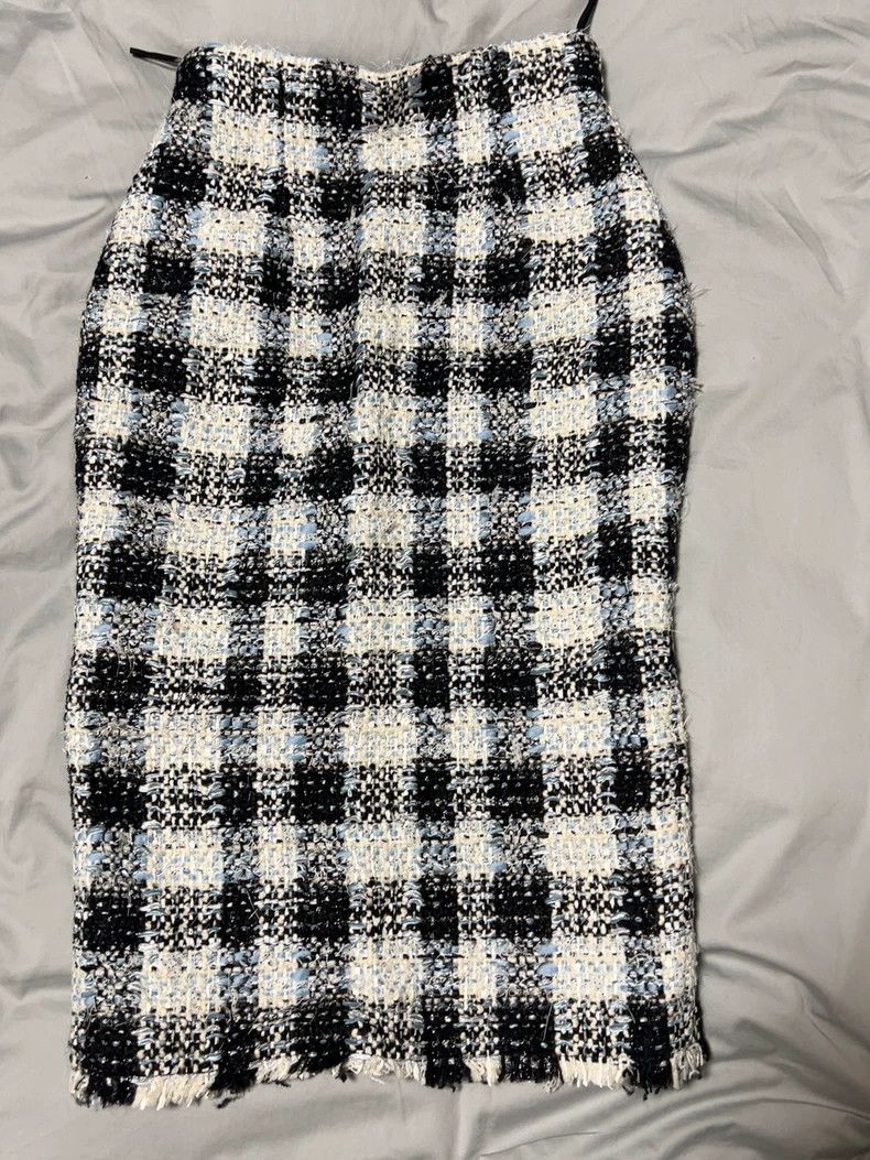Alexander McQueen Alexander McQUEEN Knitted plaid skirt 2505-Nextarrow Size 24" / US 00 / IT 34 - 1 Thumbnail
