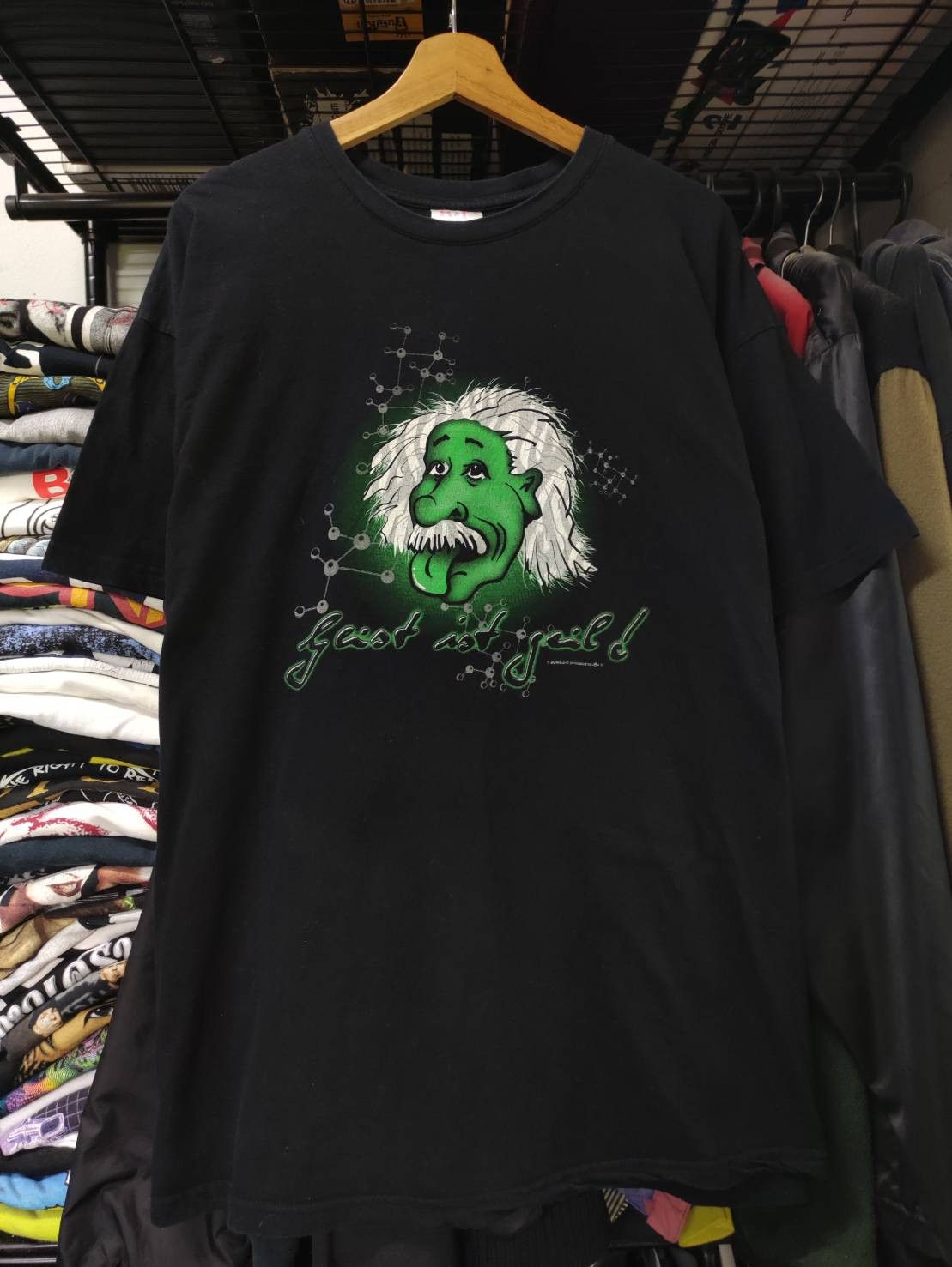 Arts & Science Vtg 00's Albert Einstein " Geist ist Geil " T-Shirt Size US XXL / EU 58 / 5 - 2 Thumbnail