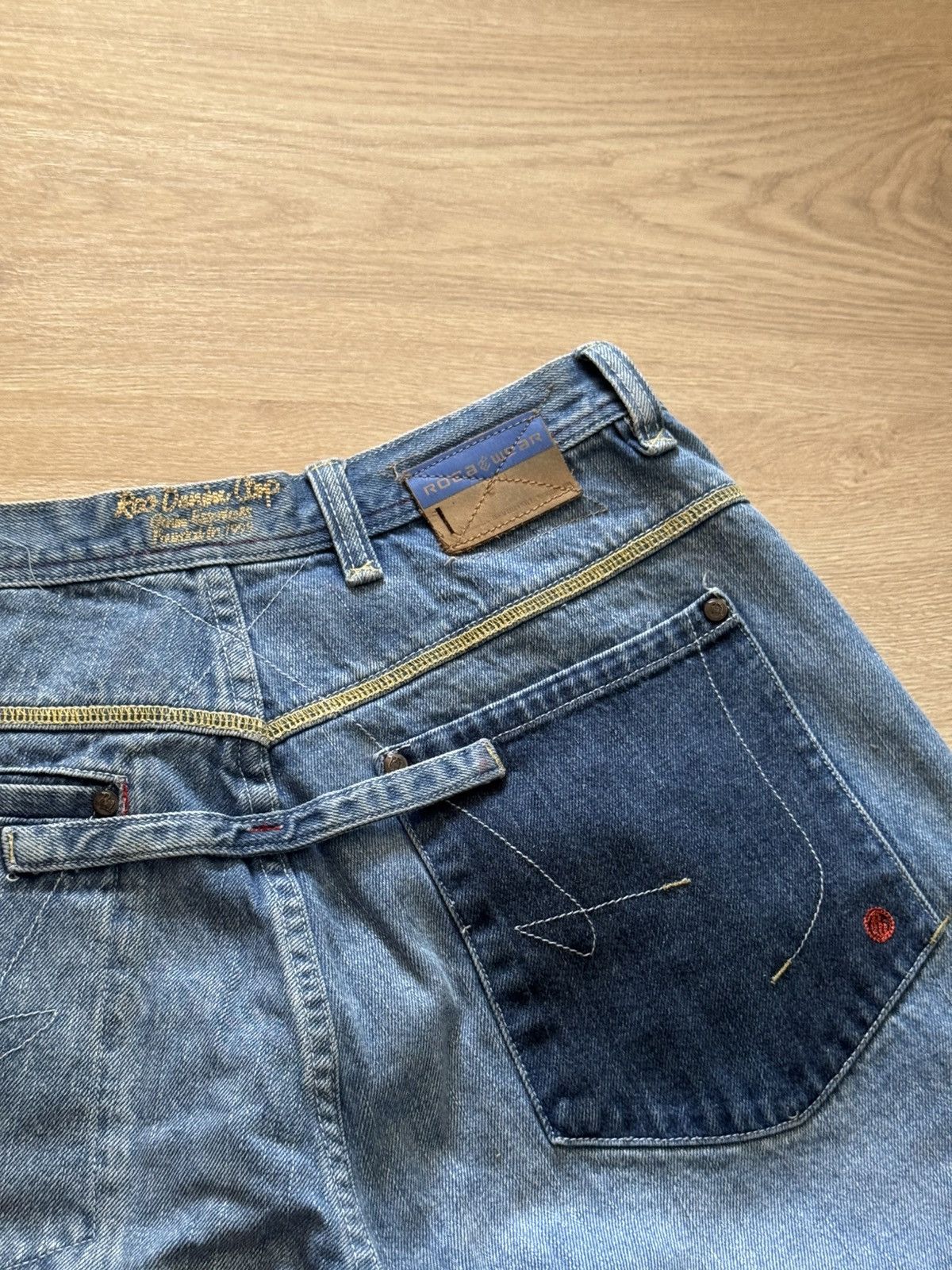 Vintage Vintage 00’s Roca Wear Baggy y2k Baggy denim Hip-Hop Shorts Size US 34 / EU 50 - 8 Thumbnail