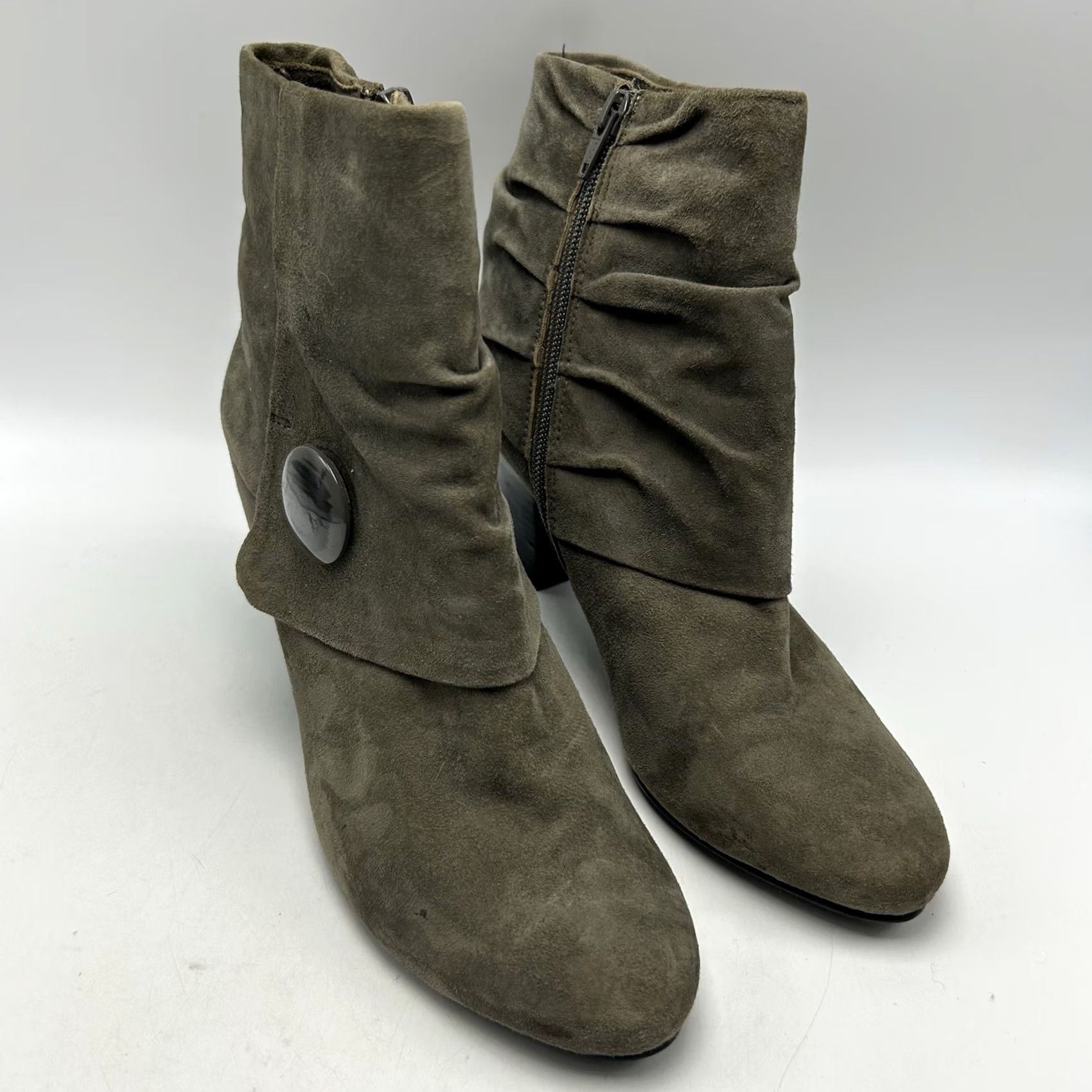 VANELI VINTAGE Ditto by Van Eli Boot Womens 9M Booties Gray Side Zip Heels Size US 9 / IT 39 - 3 Thumbnail