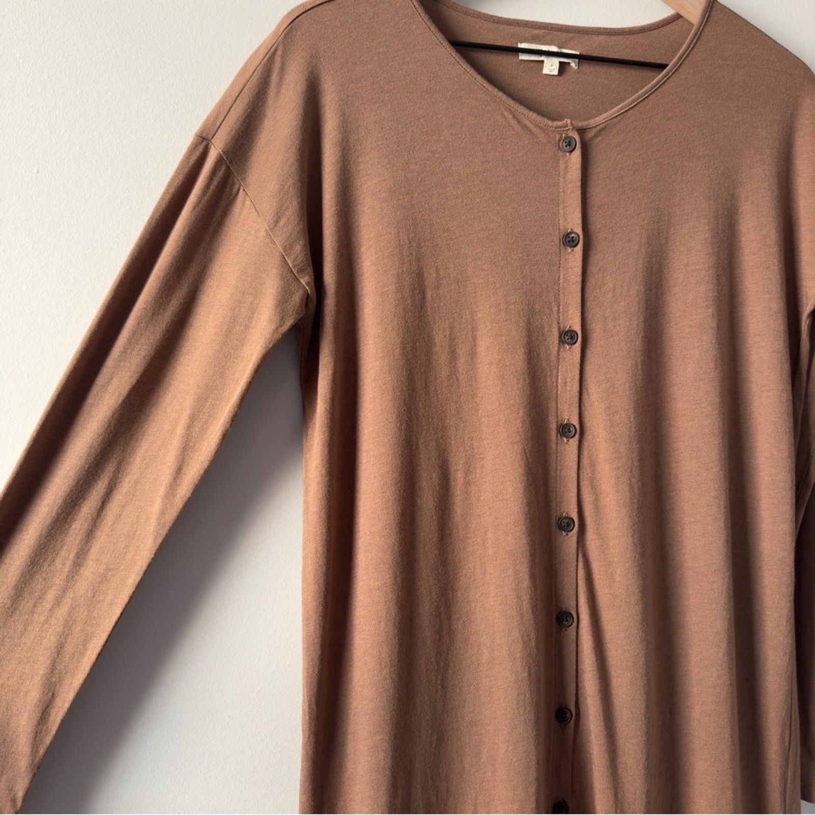 Madewell Madewell Earthy Brown Long Sleeve Duster Cardigan Button EUC Size S / US 4 / IT 40 - 5 Thumbnail