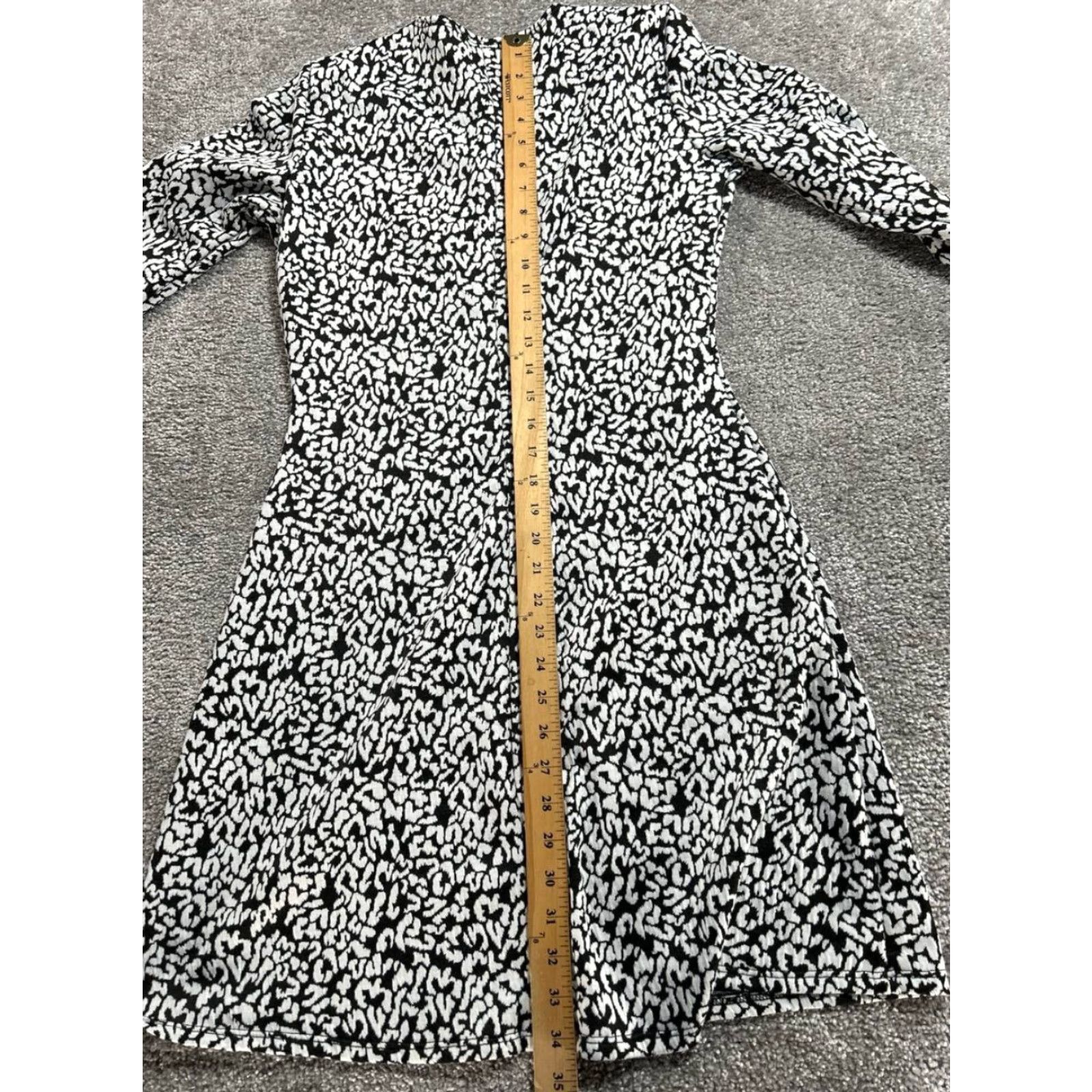 Reformation Reformation Kenmare Mini Dress Black Jacquard Knit Leopard Print Womens Large Size L / US 10 / IT 46 - 3 Thumbnail